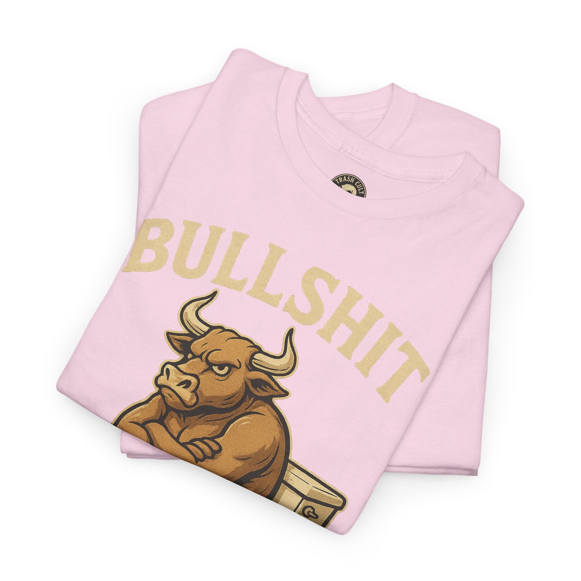 “BULLSHIT” Angry Bull Toilet Tee – Trash Cult Supply Co. | Gildan 5000 T-Shirt