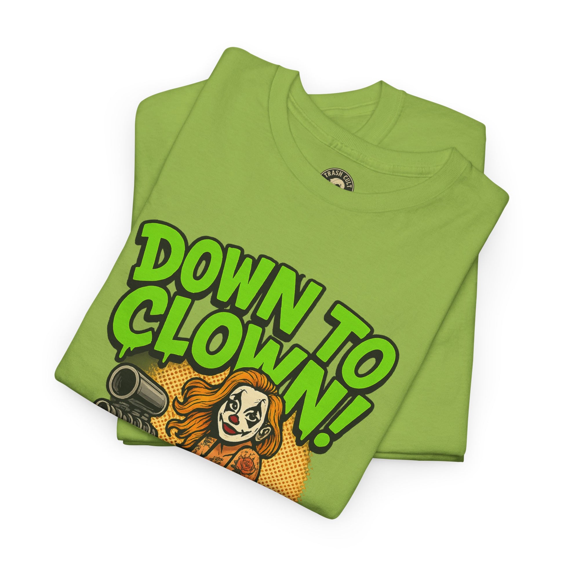 Unisex Graphic Tee | Down to Clown T-Shirt, Fun Statement Shirt, Casual Wear, Gift for Friends, Festivals, Halloween