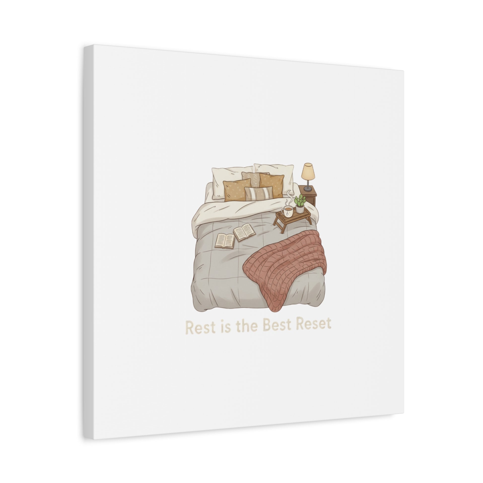 Rest is the Best Reset Canvas | sleepy humor, restful vibes