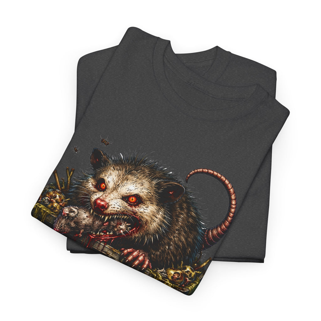 Opossum Trash Cult Tee — Vintage Grunge Wildlife Graphic T-Shirt