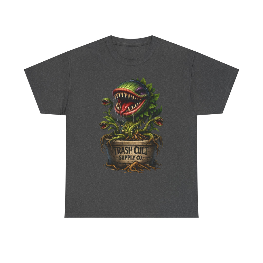 Carnivorous Plant Graphic Tee — "Trash Cult Supply Co." Potted Monster Shirt