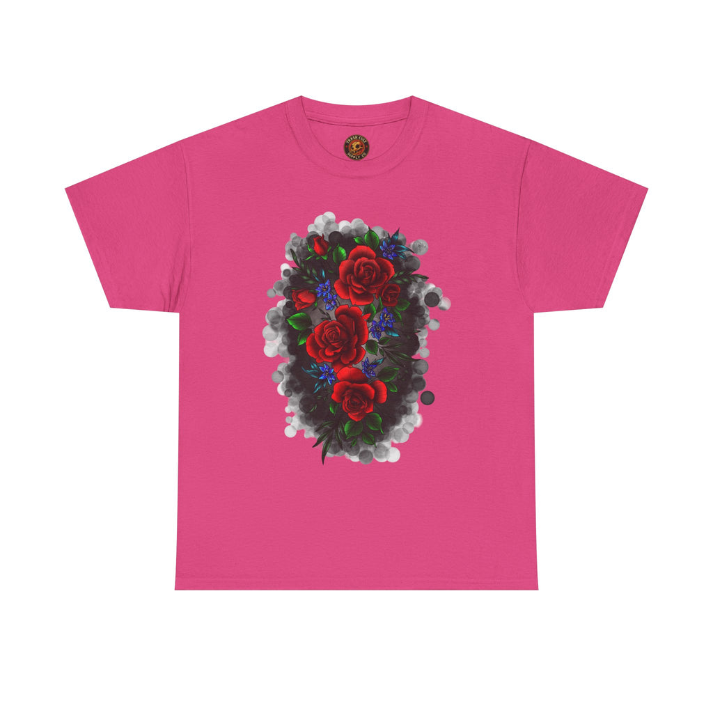Floral Smoke Tattoo T-Shirt – Lara Davenport x Trash Cult Supply Co. Collab (Gildan 5000)