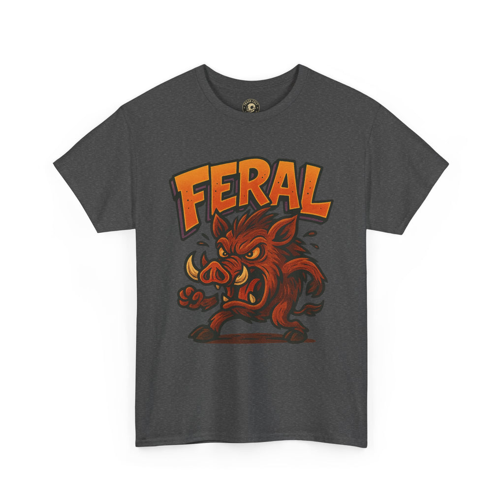 Feral Boar T-Shirt – Bold Unisex Animal Graphic Tee | Funny Cotton Shirt for Chaos Creatures