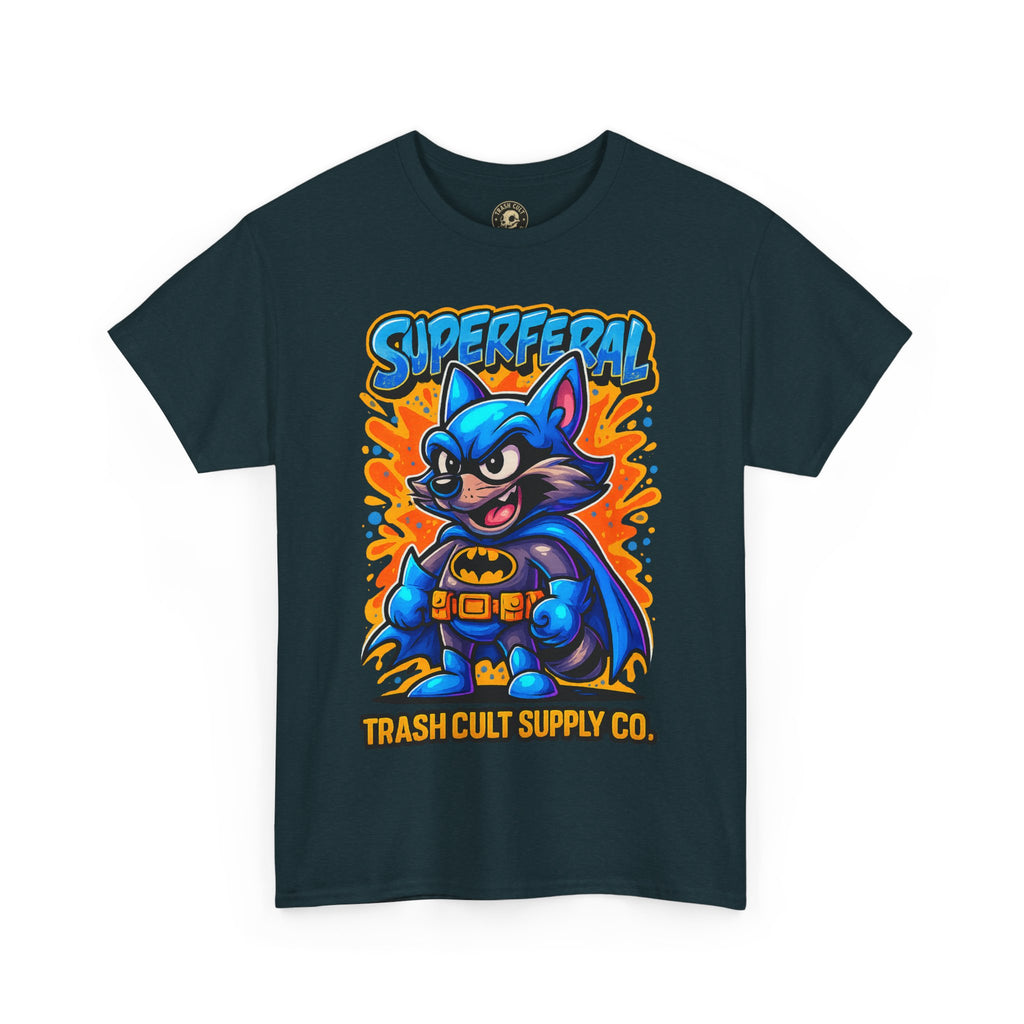 SuperFeral Raccoon Graffiti Shirt – Bold New School Superhero Streetwear | Trash Cult Supply Co
