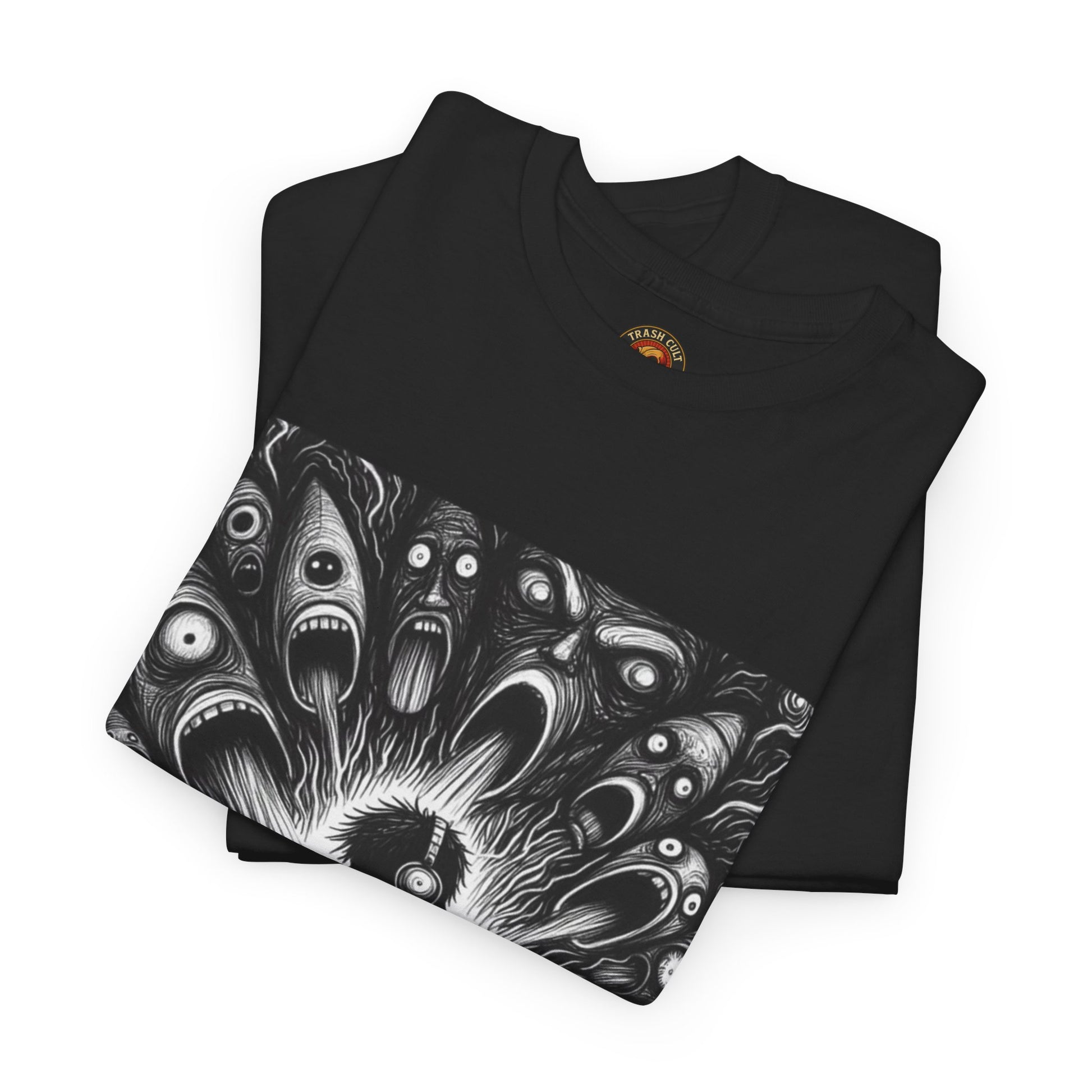 Xian Allen x Trash Cult Shirt – “Turn It Up Louder” | Screaming Chaos Headphones Tee