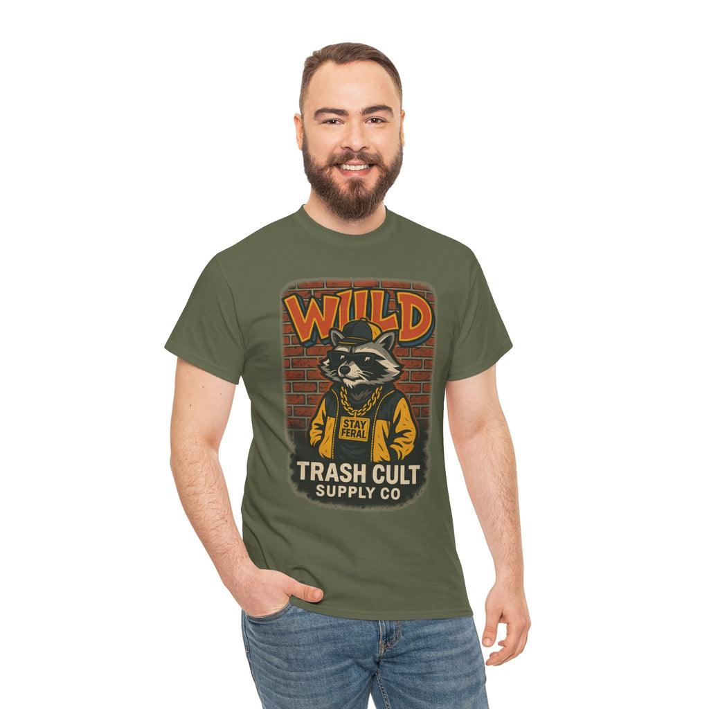 Wild Trash Cult Unisex Tee, Retro Animal T-Shirt, Graphic Tee, Eco-Conscious Apparel, Gift for Nature Lovers, Casual Streetwear