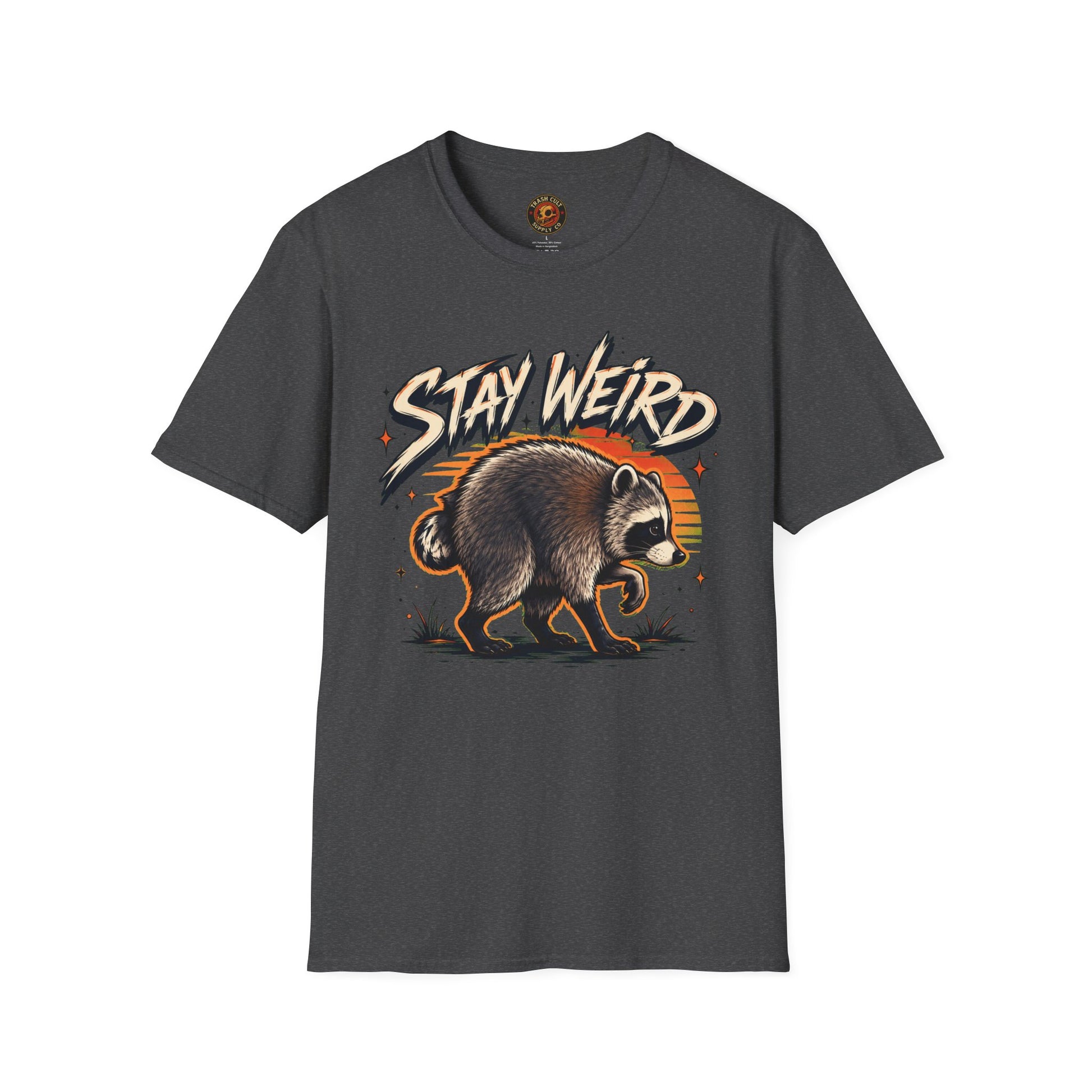 Stay Weird Raccoon Jimothy T-Shirt — Vintage Graphic Tee