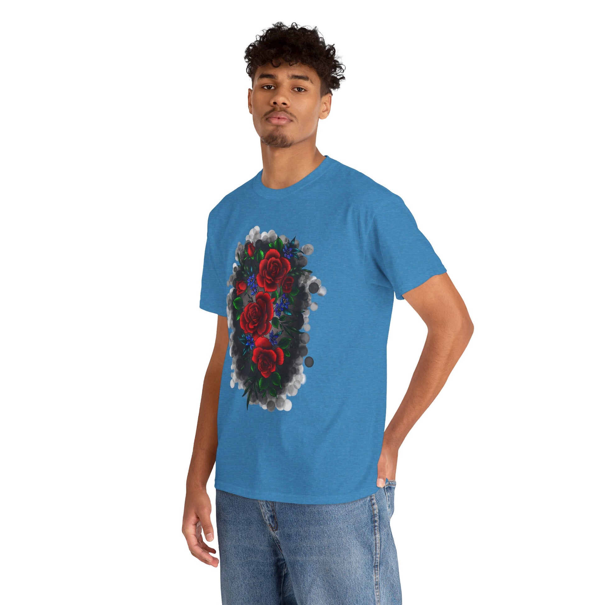Floral Smoke Tattoo T-Shirt – Lara Davenport x Trash Cult Supply Co. Collab (Gildan 5000)