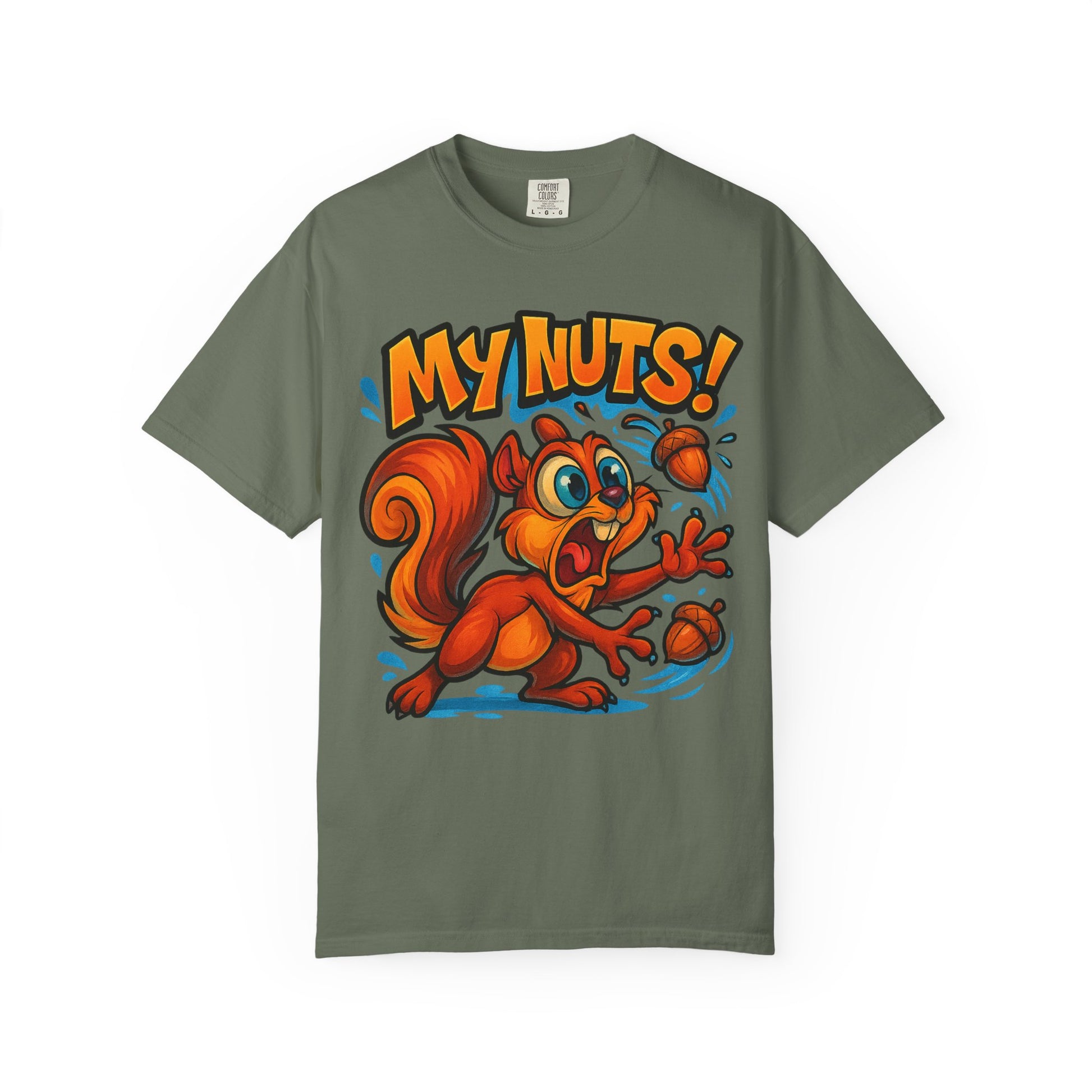 My Nuts! Squirrel Shirt – Funny New School Tattoo Style Tee | Gildan 5000