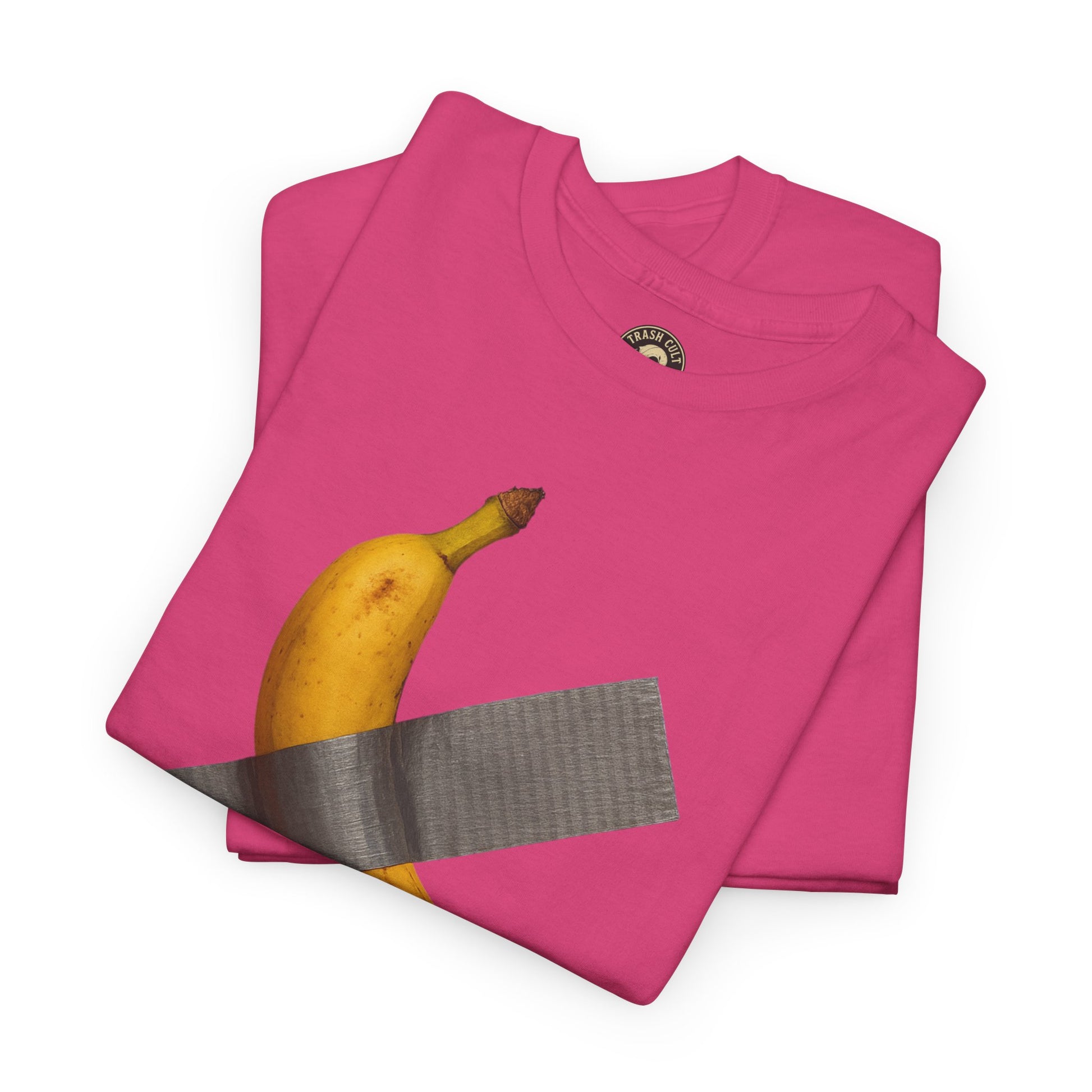 “ART IS DEAD” Banana Duct Tape Meme Tee – Satirical Art Parody Shirt by Trash Cult Supply Co.