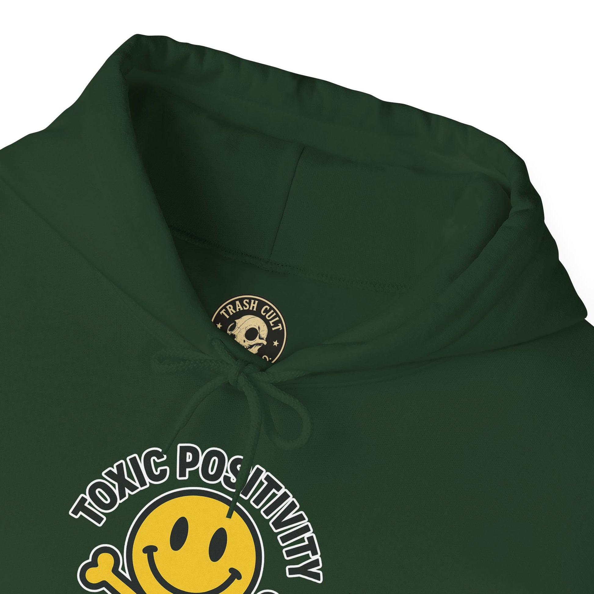 Toxic Positivity Hoodie | Unisex Hooded Sweatshirt | Comfortable Casual Wear, Gift for Friends, Positive Vibes, Streetwear Style