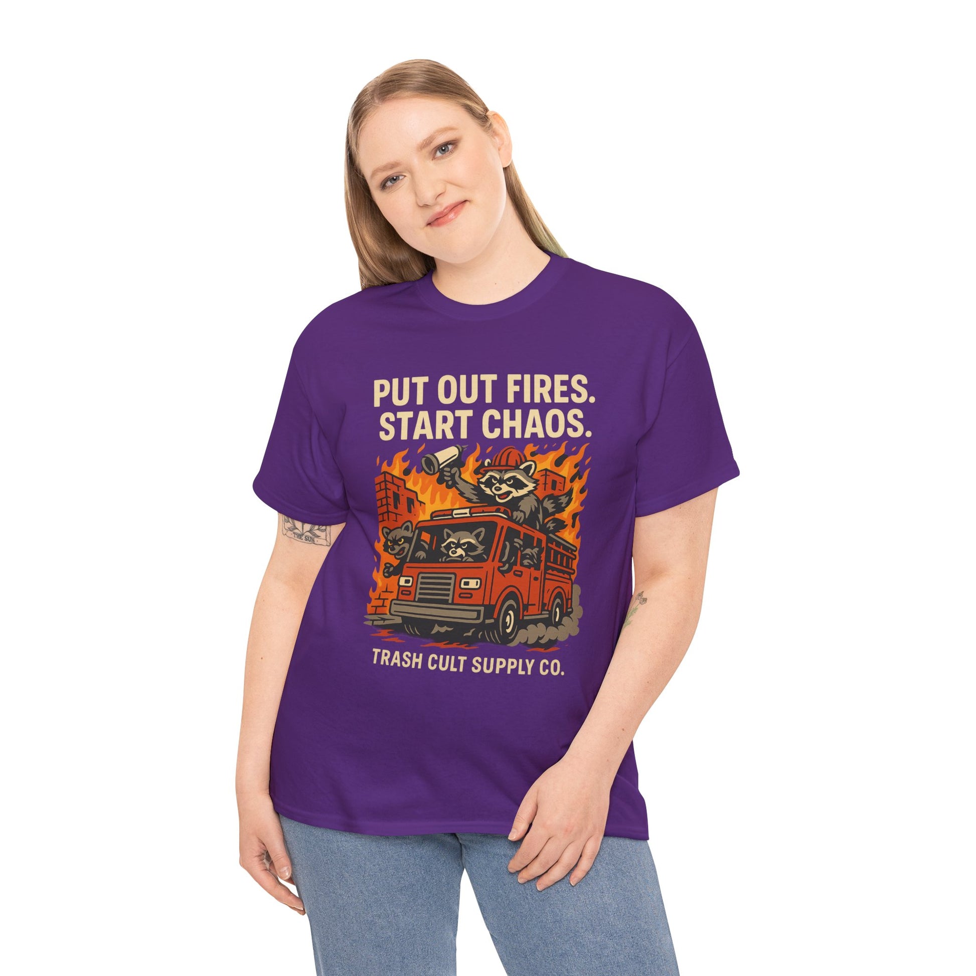 Put Out Fires Start Chaos Unisex Heavy Cotton Tee | Funny Firefighter Shirt | Casual Wear | Gift for Firefighter Lovers, Firefighter [...]