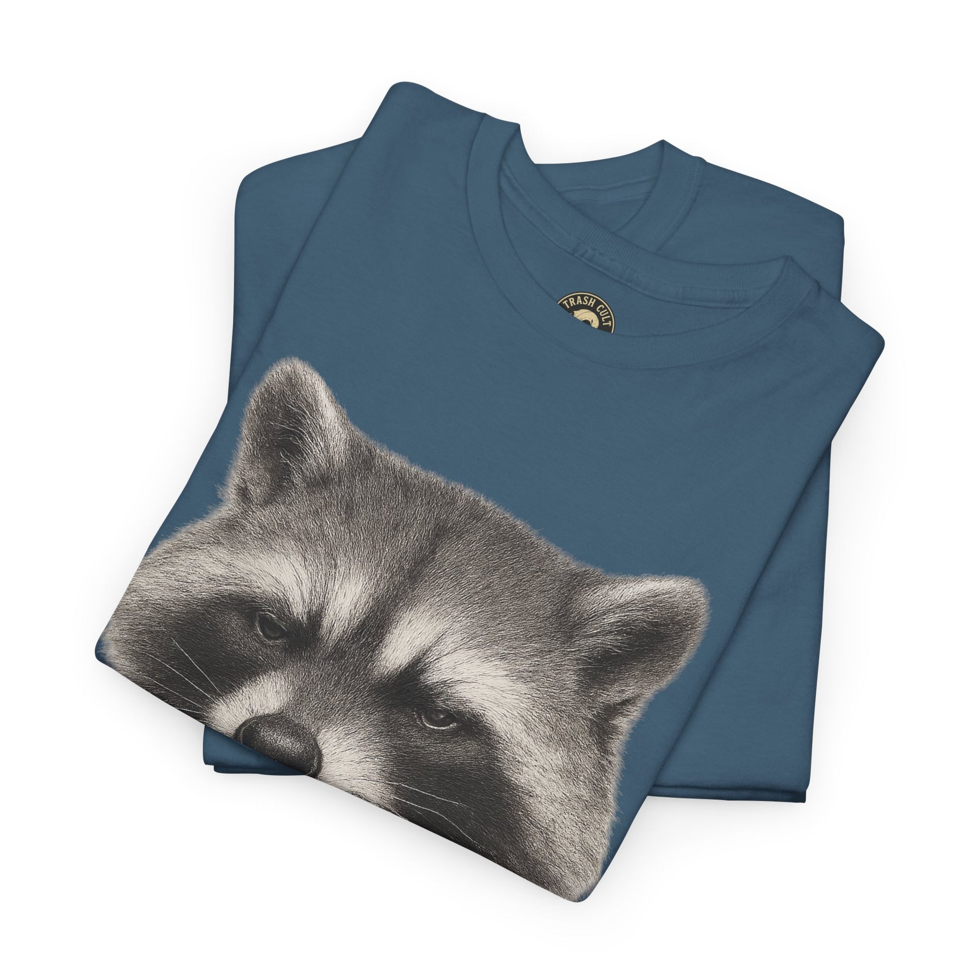 Dirty Harry Raccoon Halftone Shirt – Soft Grit Aesthetic, Smoking Trash Panda Graphic Tee