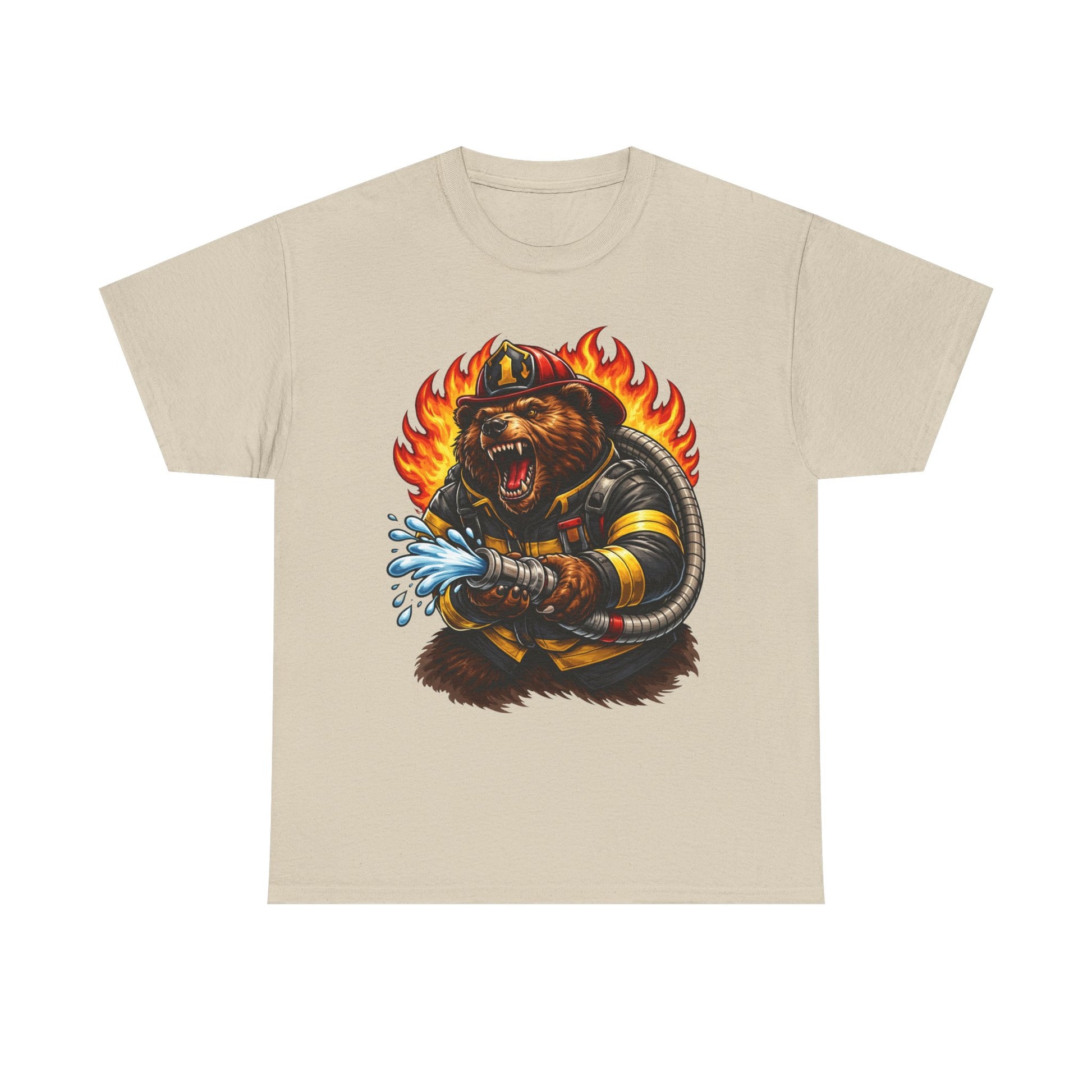 Firefighter Bear T-Shirt – Brave Fireman Graphic Tee
