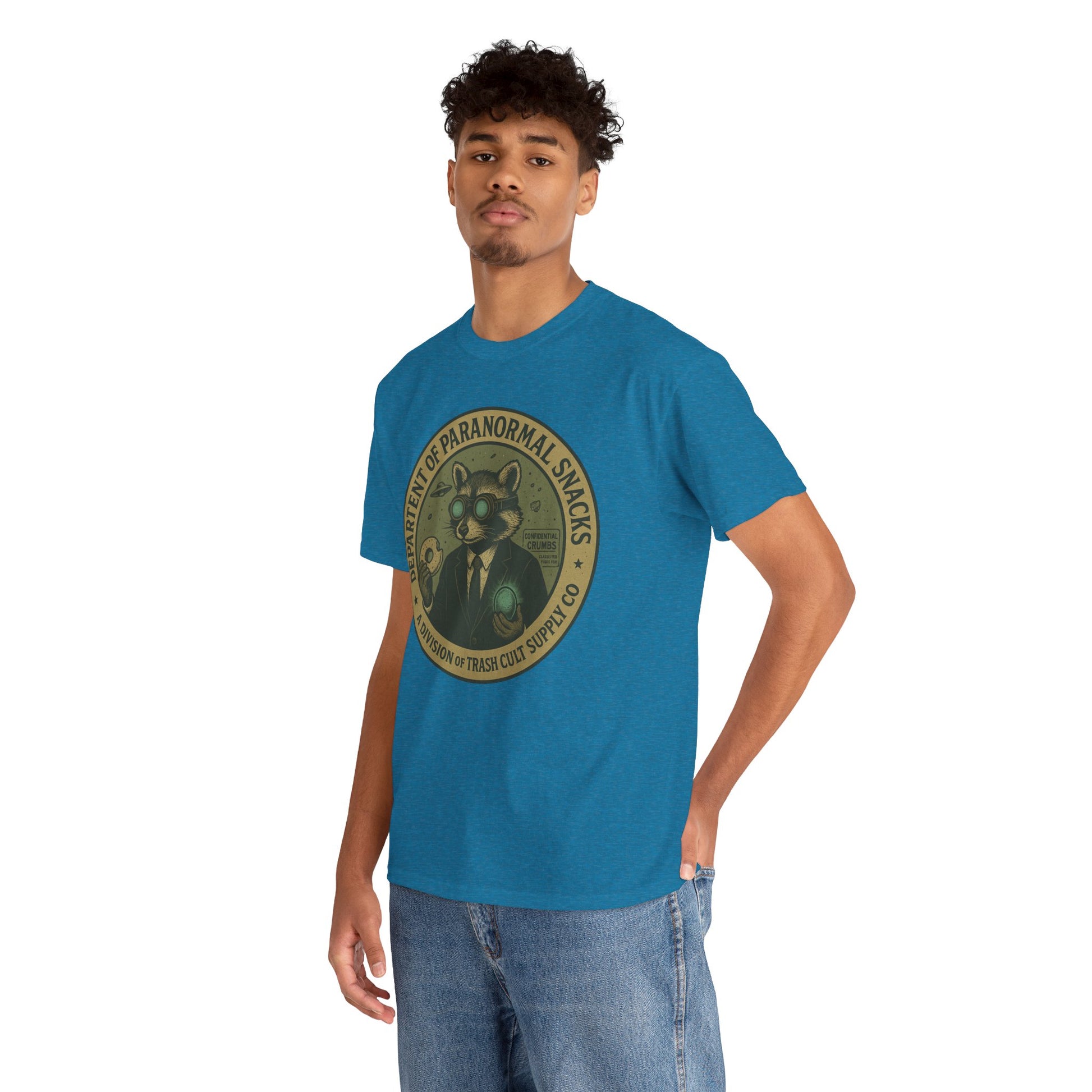 Department of Paranormal Snacks Shirt – Trash Cult Supply Co – Vintage Cryptid Division Tee – Gildan 5000