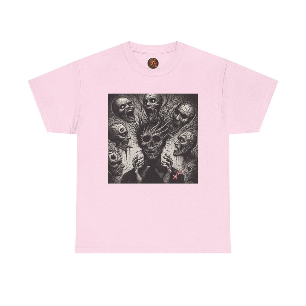 Xian Allen x Trash Cult Shirt – “Voices in the Void” | Horror Skull Scream T-Shirt
