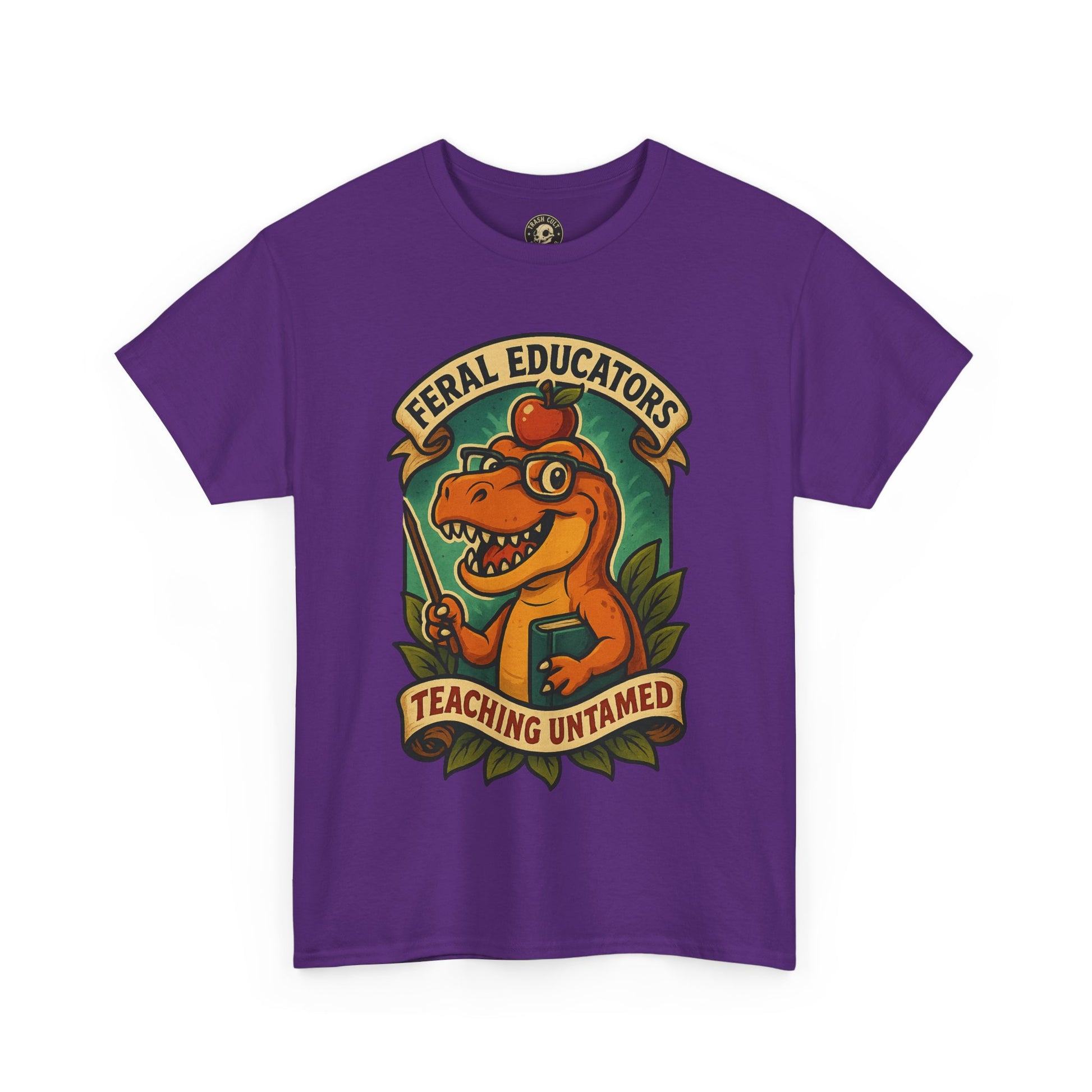 Feral Educators Tee, Fun Teacher Shirt, Unisex Cotton Tee, Gift for Educators, Classroom Apparel, Teacher Appreciation Day