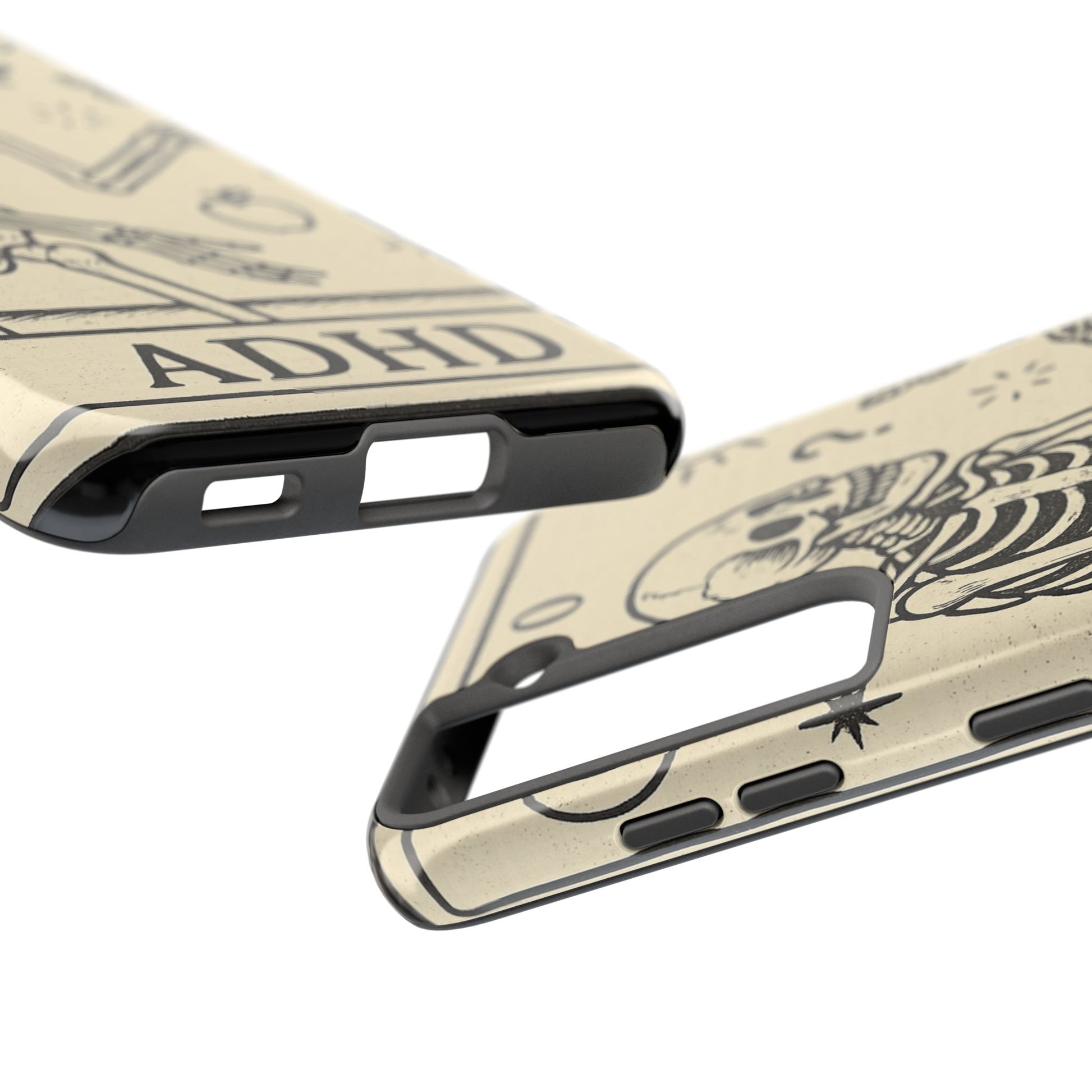 Skeleton ADHD Phone Cases, Unique Phone Cover, Funny ADHD Gift, Quirky Skeleton Design, Cool Accessories for Everyone