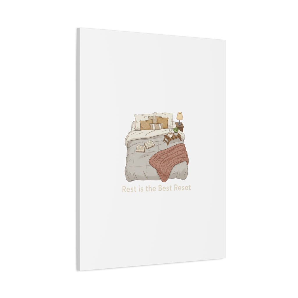 Rest is the Best Reset Canvas | sleepy humor, restful vibes