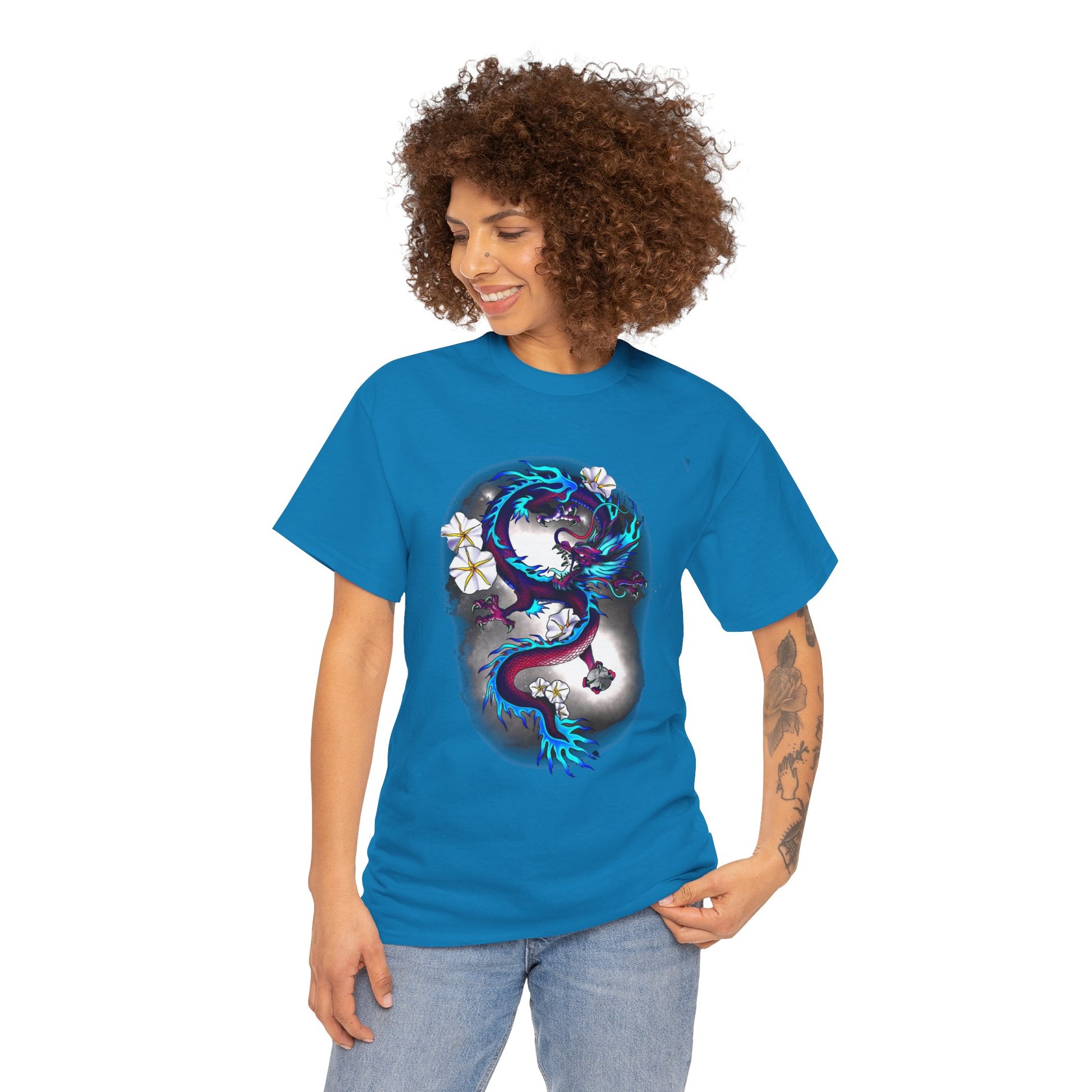 Electric Dragon Tattoo T-Shirt – Lara Davenport x Trash Cult Supply Co. Collab (Gildan 5000)