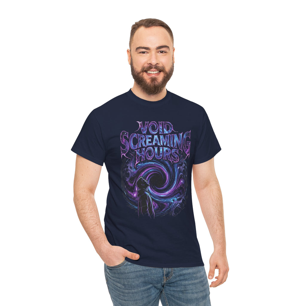Void Screaming Hours Tee — Gothic Cosmic Horror T‑Shirt