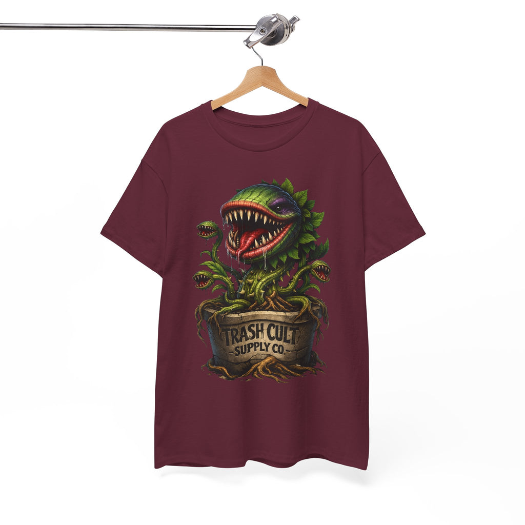 Carnivorous Plant Graphic Tee — "Trash Cult Supply Co." Potted Monster Shirt