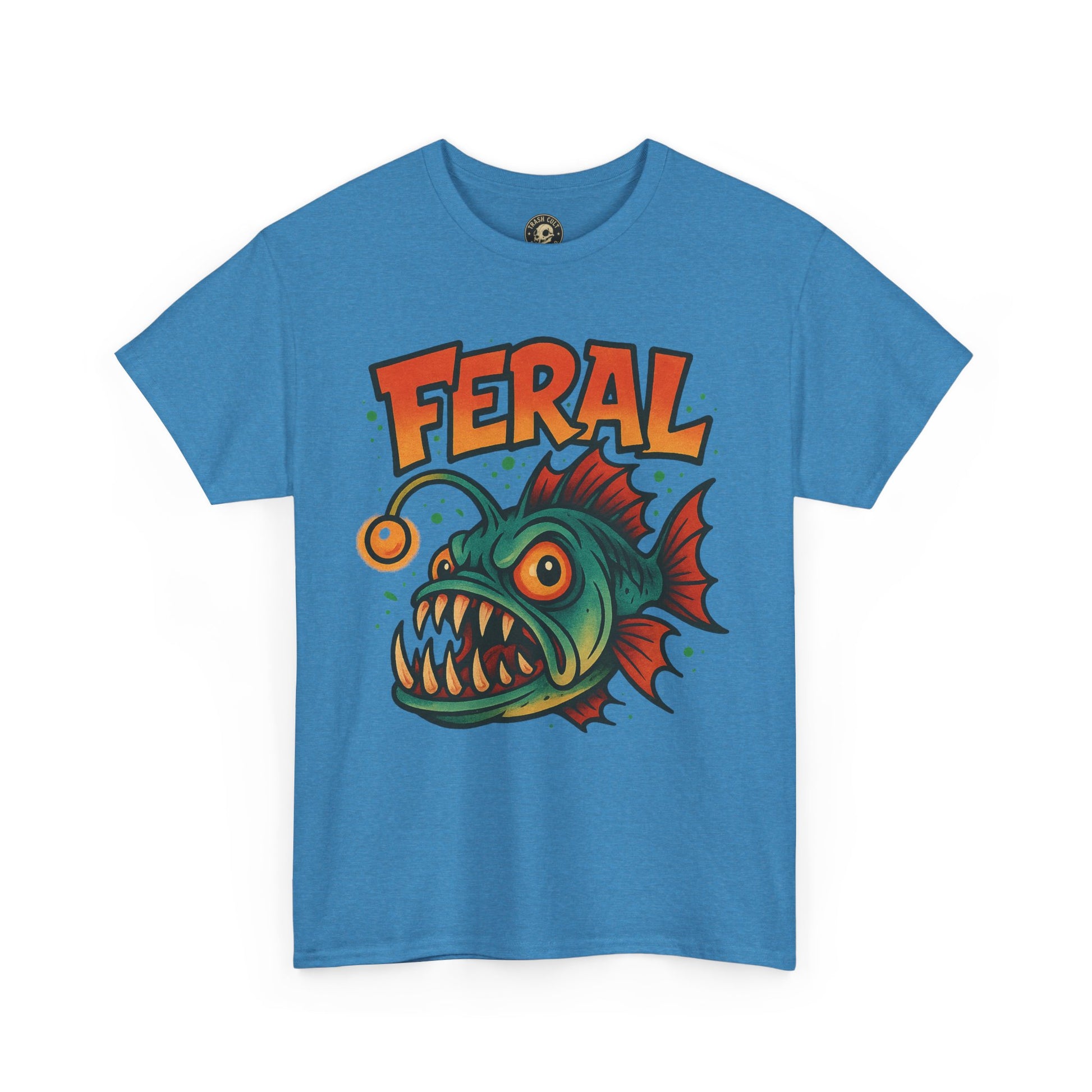 Feral Graphic Tee, Unisex Heavy Cotton Shirt, Edgy Apparel for Art Lovers, Perfect for Gifts and Casual Wear, Streetwear Fashion