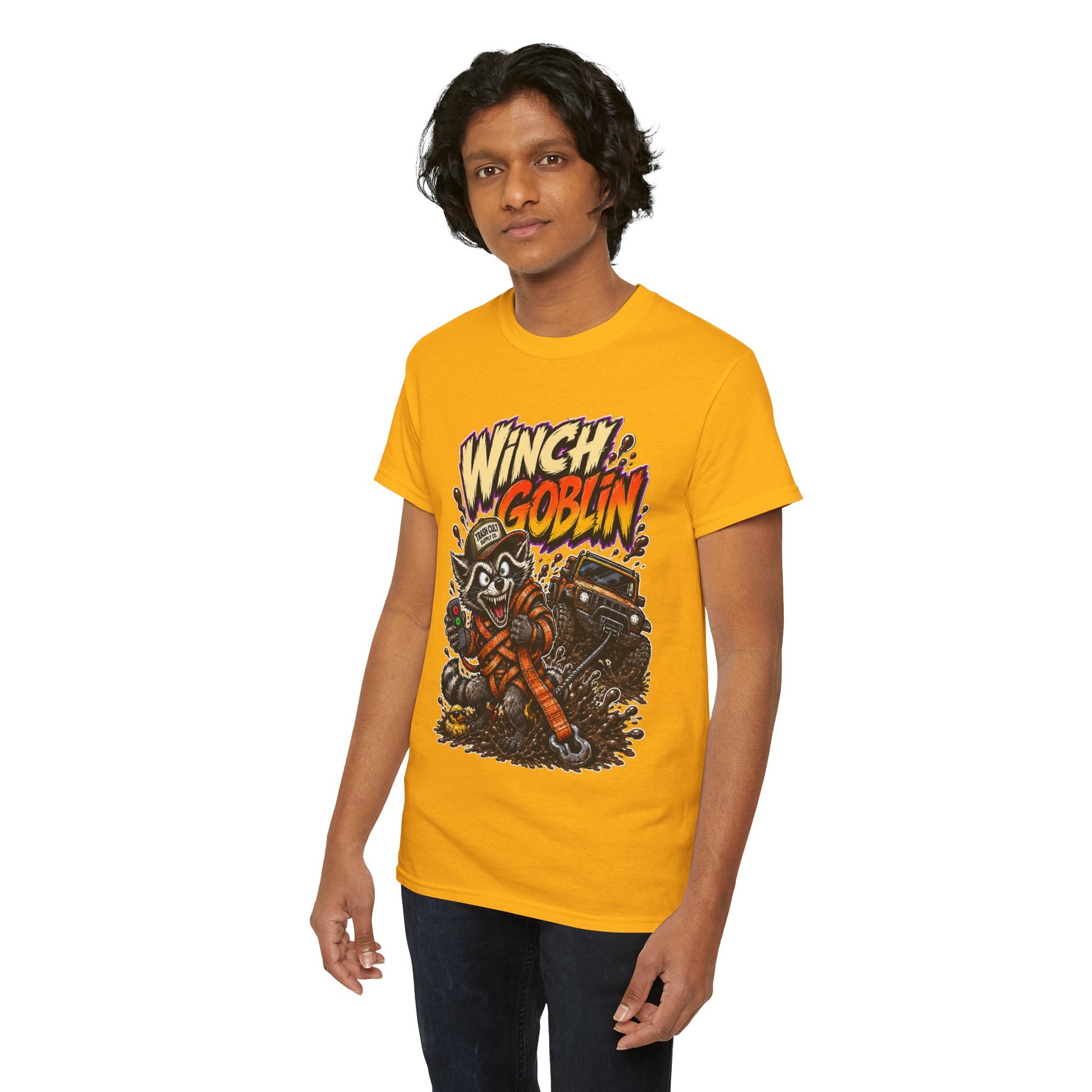 Winch Goblin Tee — Vintage Tow Truck Mechanic Graphic Shirt
