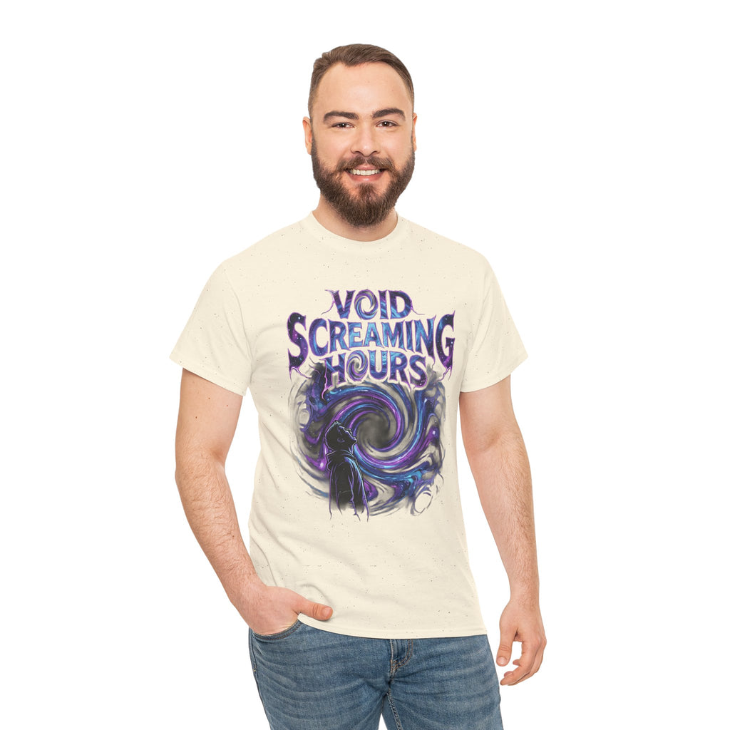 Void Screaming Hours Tee — Gothic Cosmic Horror T‑Shirt