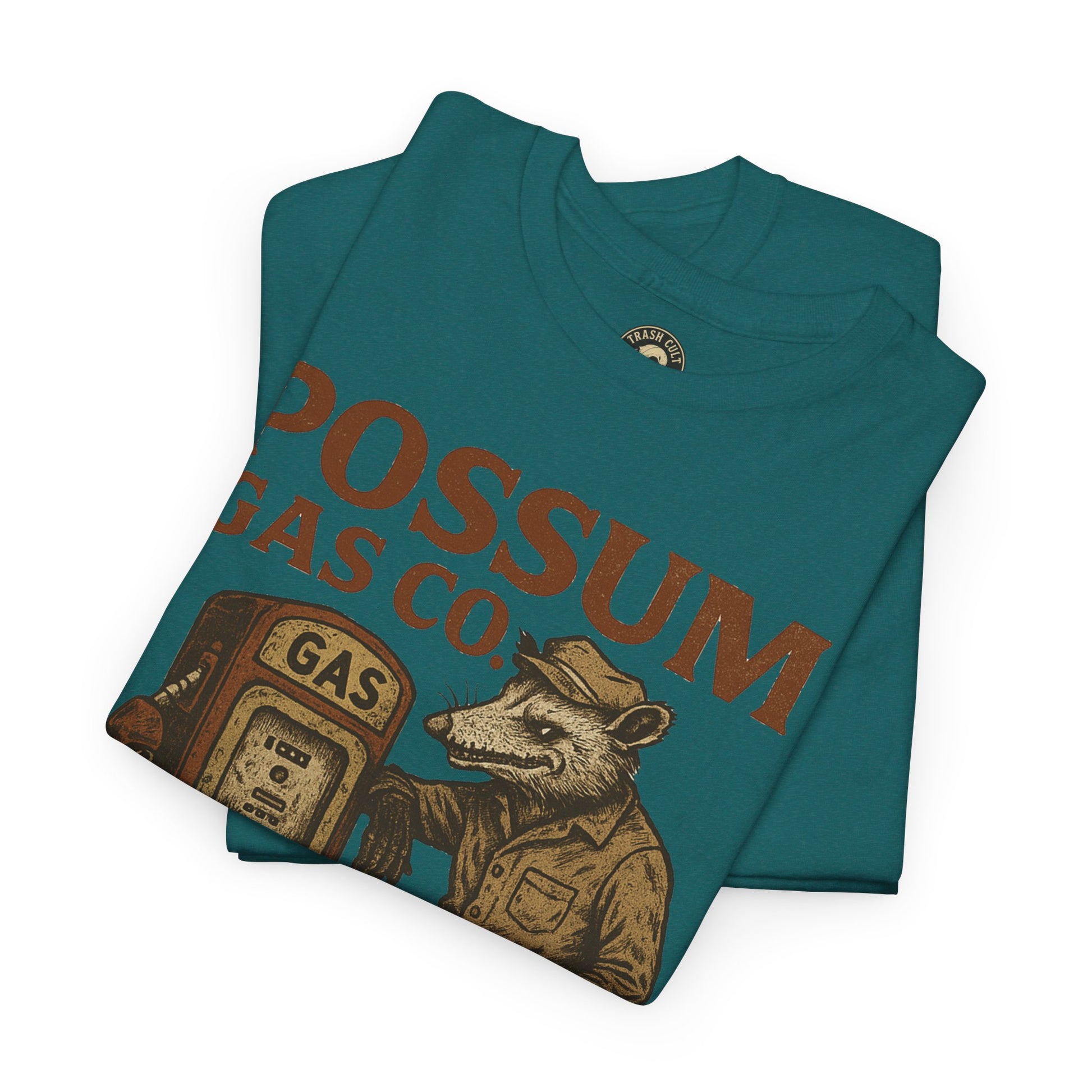 Possum Gas Co. Vintage Feral Mechanic Shirt – Trash Cult Supply Co. – Gildan 5000