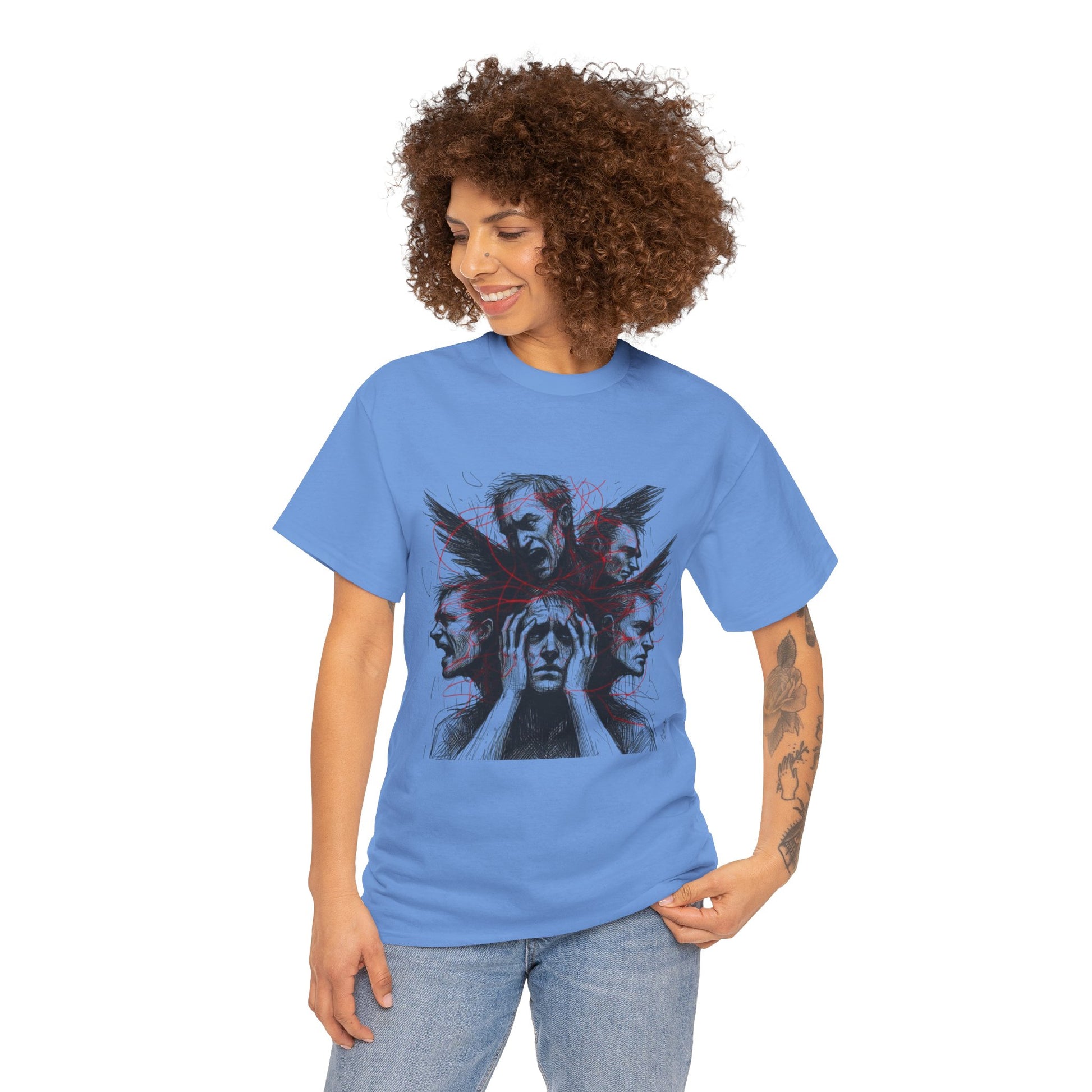 Xian Allen x Trash Cult Shirt – “Loud Inside My Head” | Dark Illustrative Art Tee