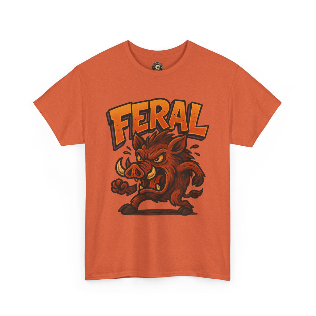 Feral Boar T-Shirt – Bold Unisex Animal Graphic Tee | Funny Cotton Shirt for Chaos Creatures