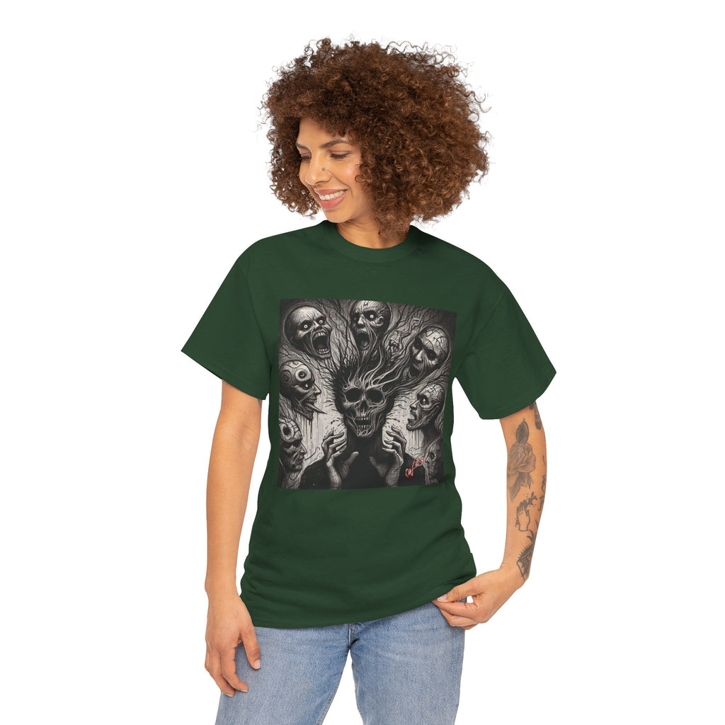 Xian Allen x Trash Cult Shirt – “Voices in the Void” | Horror Skull Scream T-Shirt
