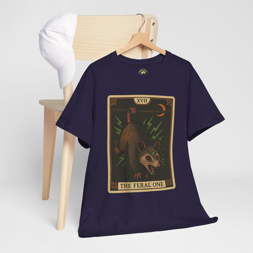 Feral One Graphic Tee - Quirky Unisex T-Shirt, Vintage Inspired, Animal Art, Casual Wear, Gifts for Him/Her