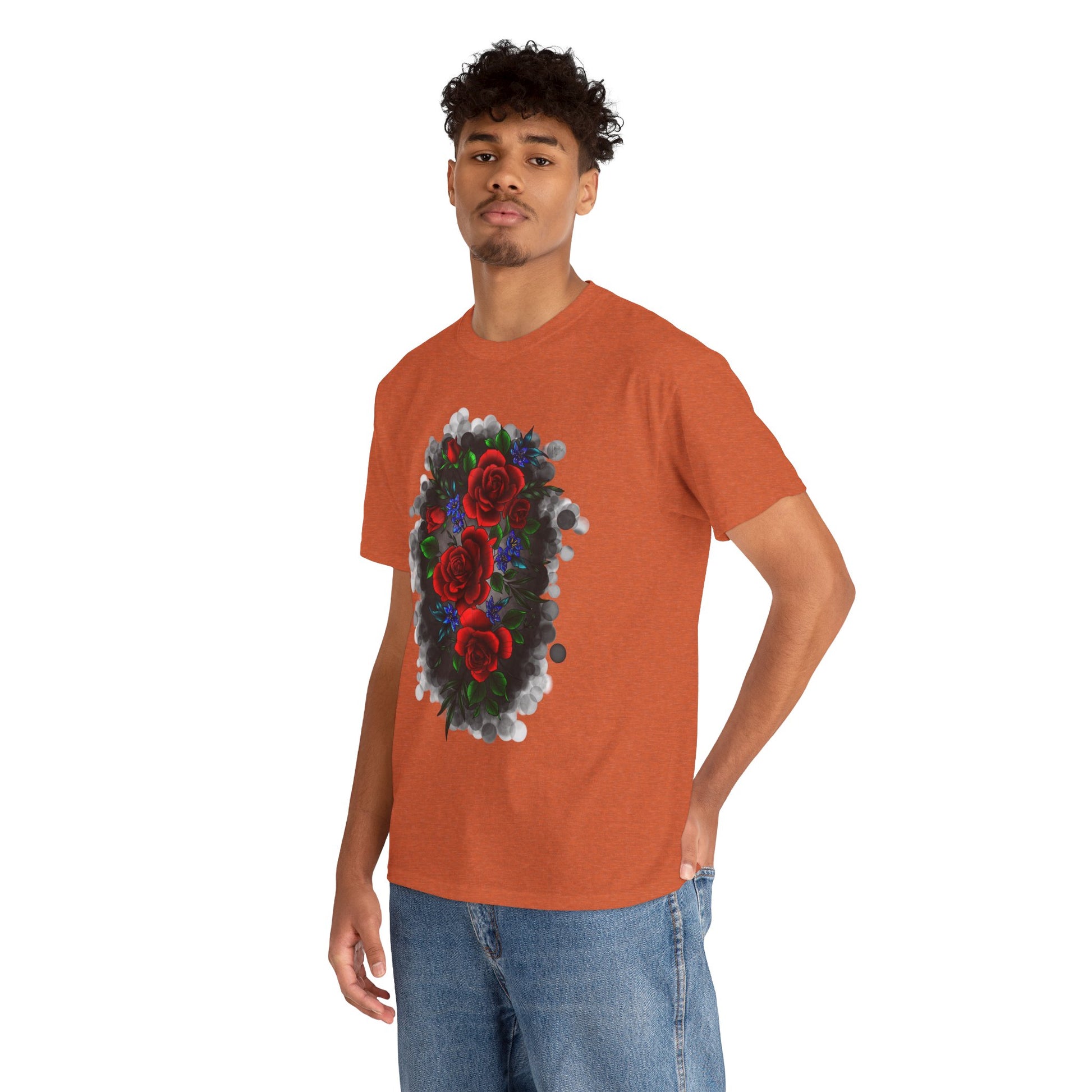 Floral Smoke Tattoo T-Shirt – Lara Davenport x Trash Cult Supply Co. Collab (Gildan 5000)