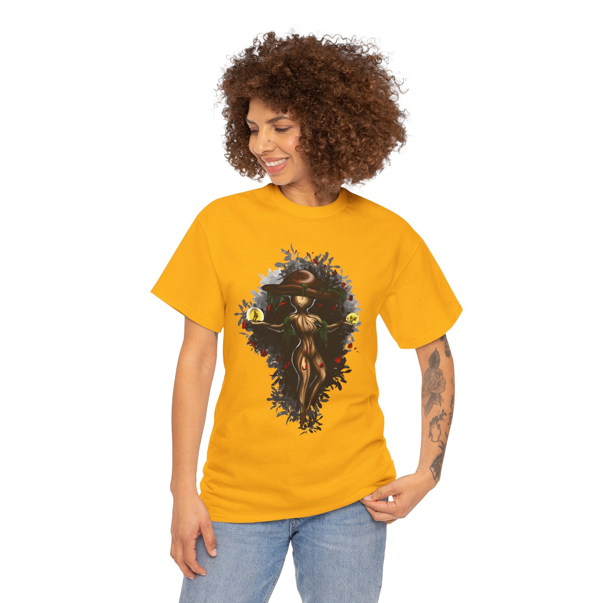 Mushroom Spirit T-Shirt – Lara Davenport x Trash Cult Supply Co. Collab (Gildan 5000)