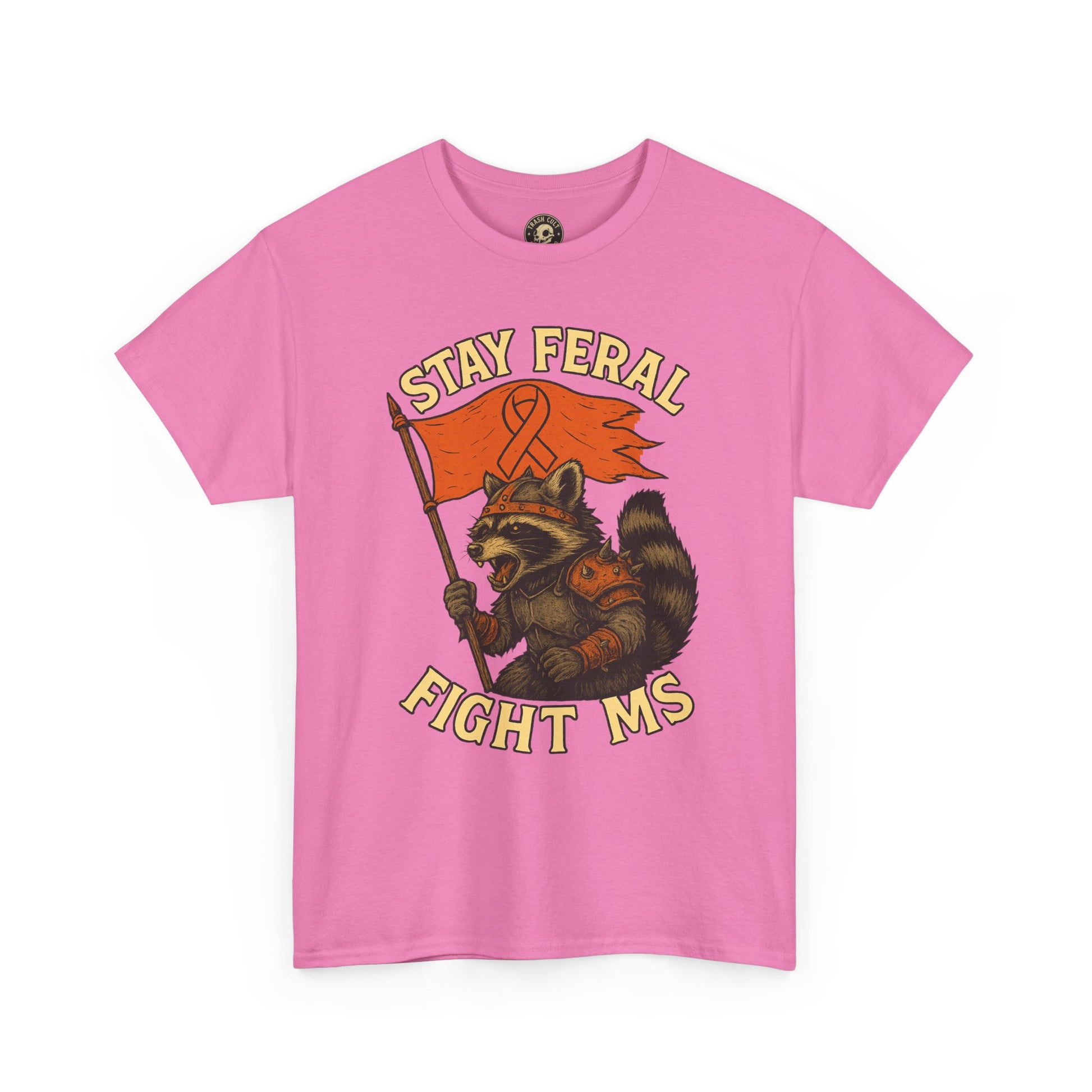 Stay Feral Fight MS Raccoon warrior shirt