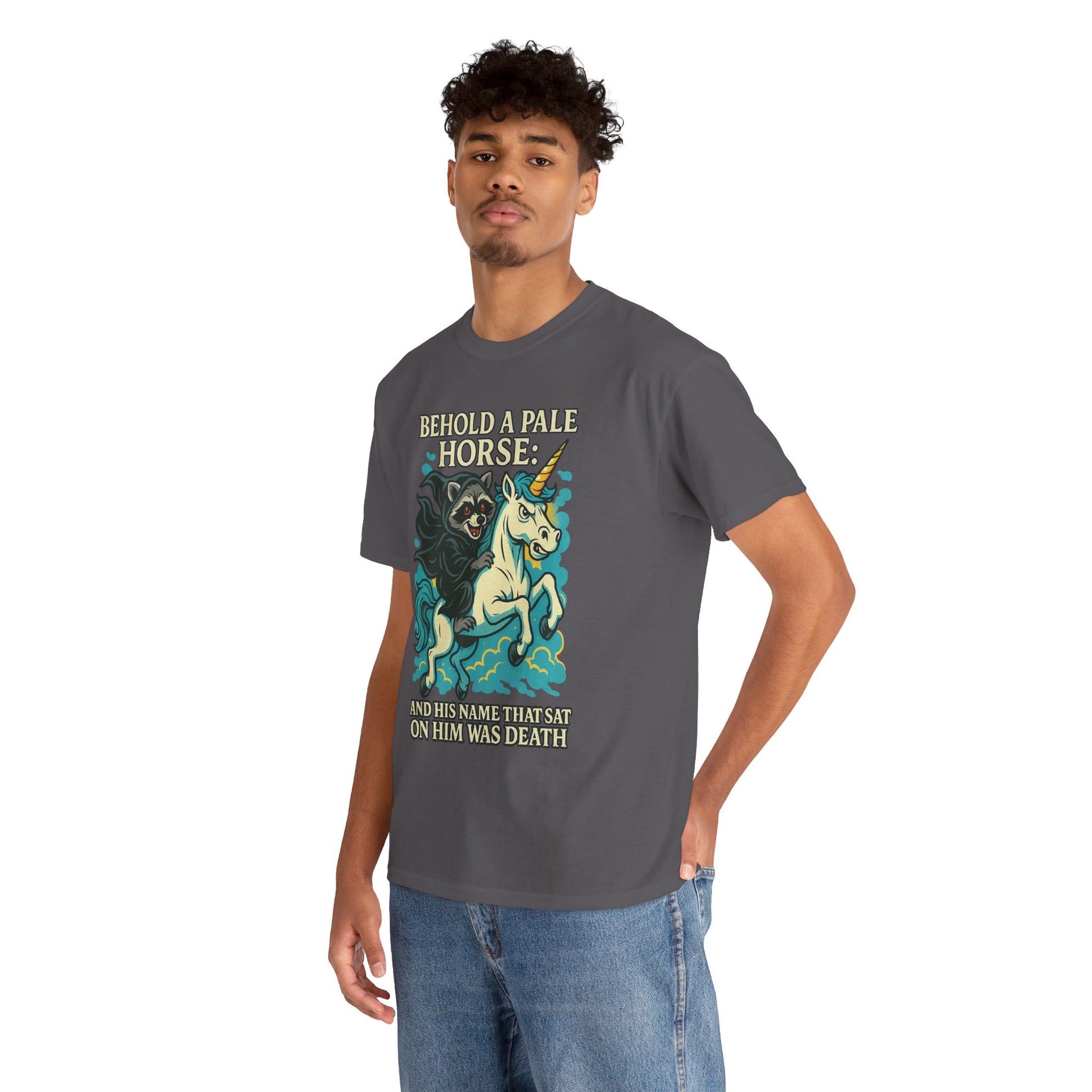 Behold a Pale Horse – Raccoon of Death Shirt | Gildan 5000 Unisex Tee