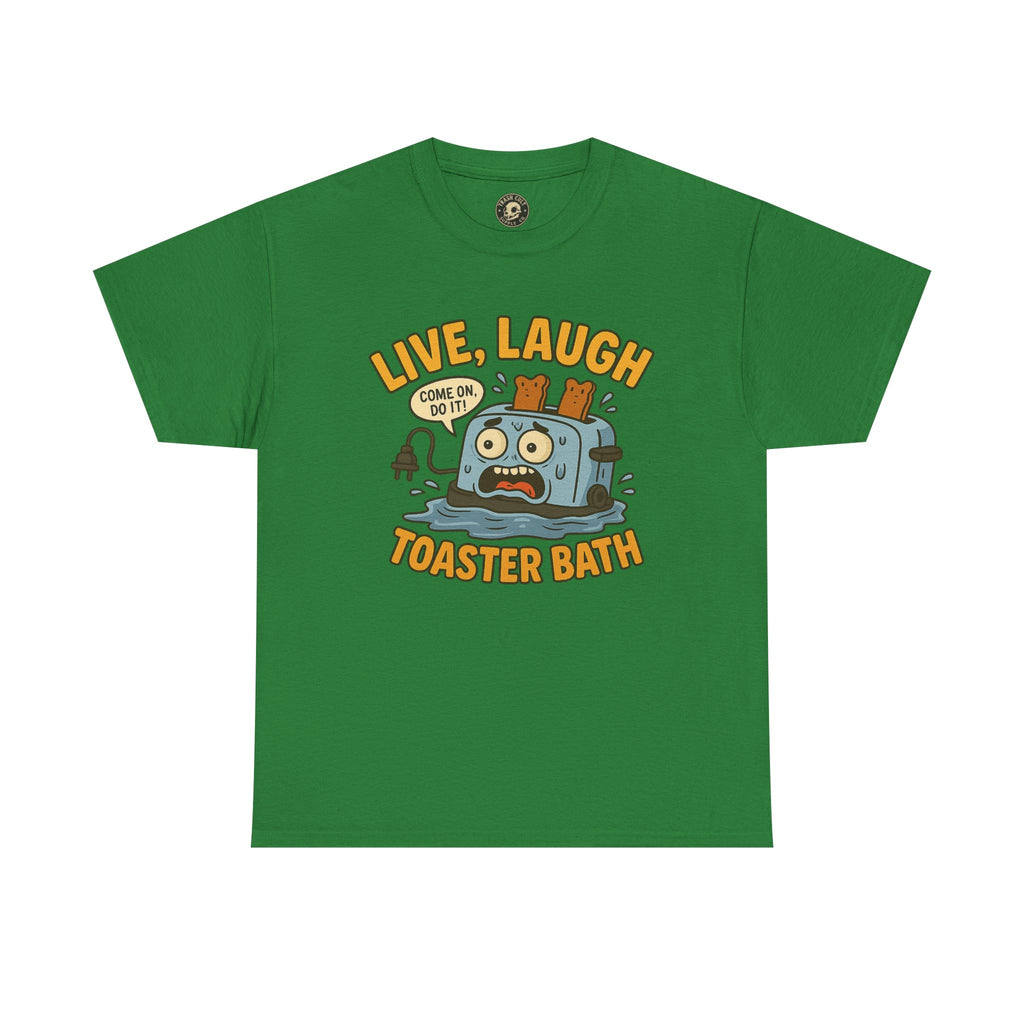 Funny Toaster Bath Tee, Humorous Unisex Shirt, Gift for Friends, Lightweight Cotton Tee, Birthday Party Outfit
