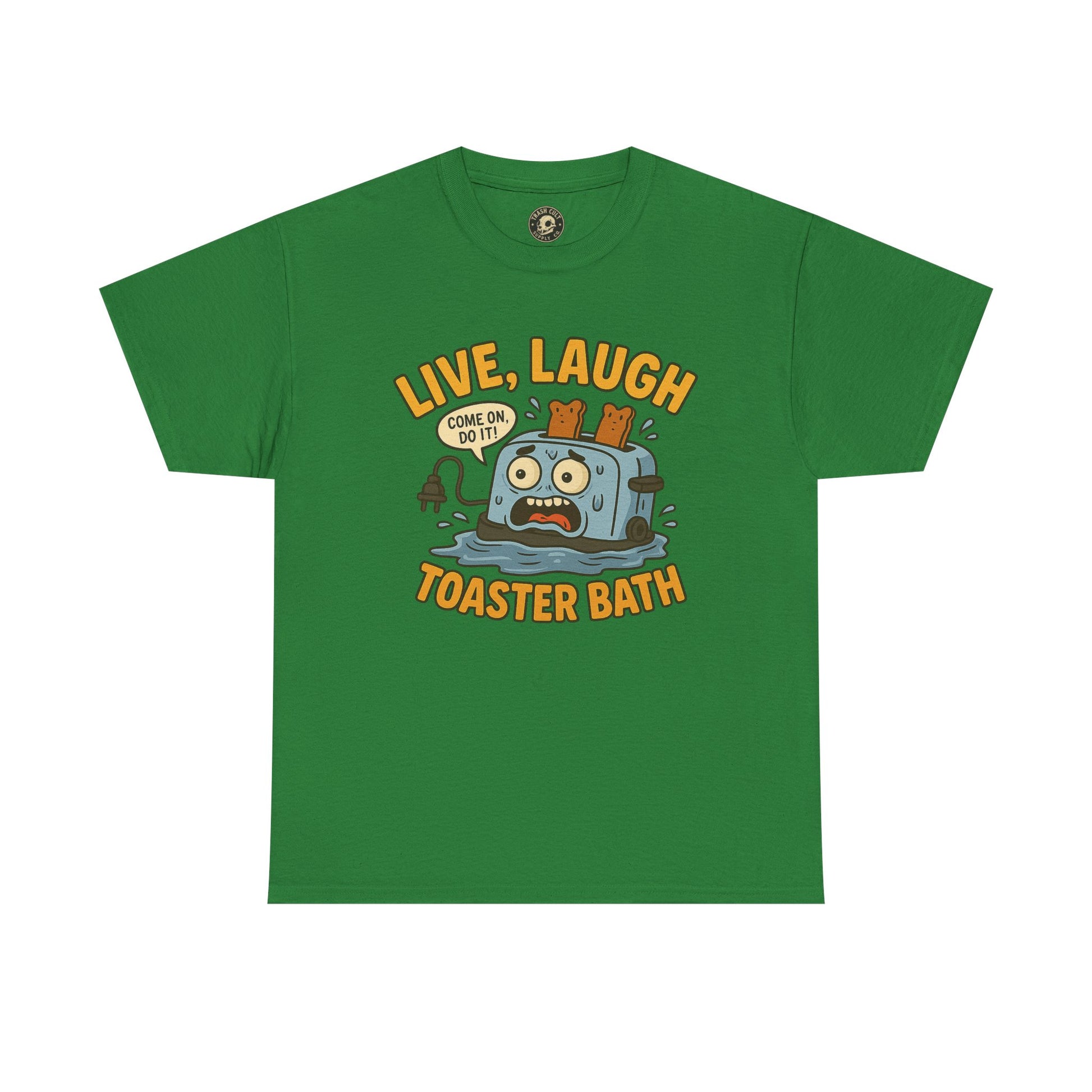 Funny Toaster Bath Tee, Humorous Unisex Shirt, Gift for Friends, Lightweight Cotton Tee, Birthday Party Outfit