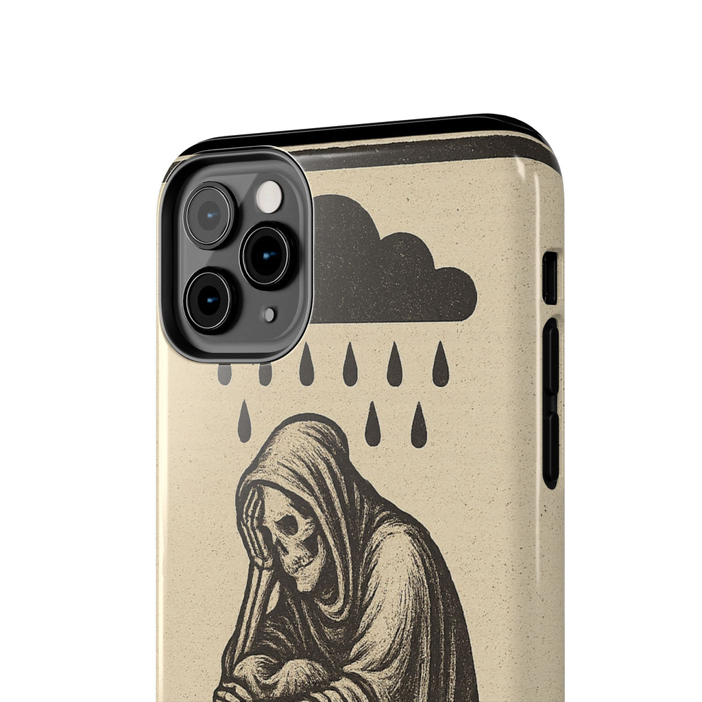 Dark Humor Phone Case, Goth iPhone Cover, Macabre Gift, Depression Art Case, Unique Phone Protector