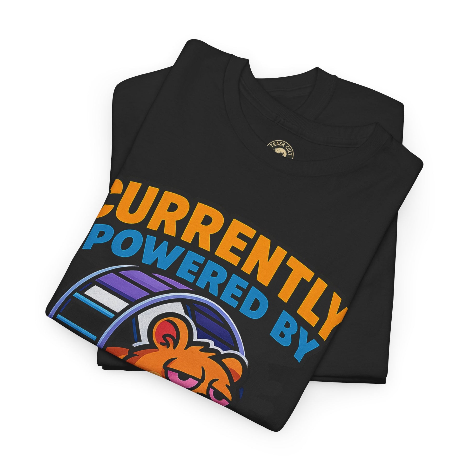 Gummy Worms Shame Tee – Funny Cotton T-Shirt, Powered by Shame & Snacks, Quirky Gift for Animal Lovers