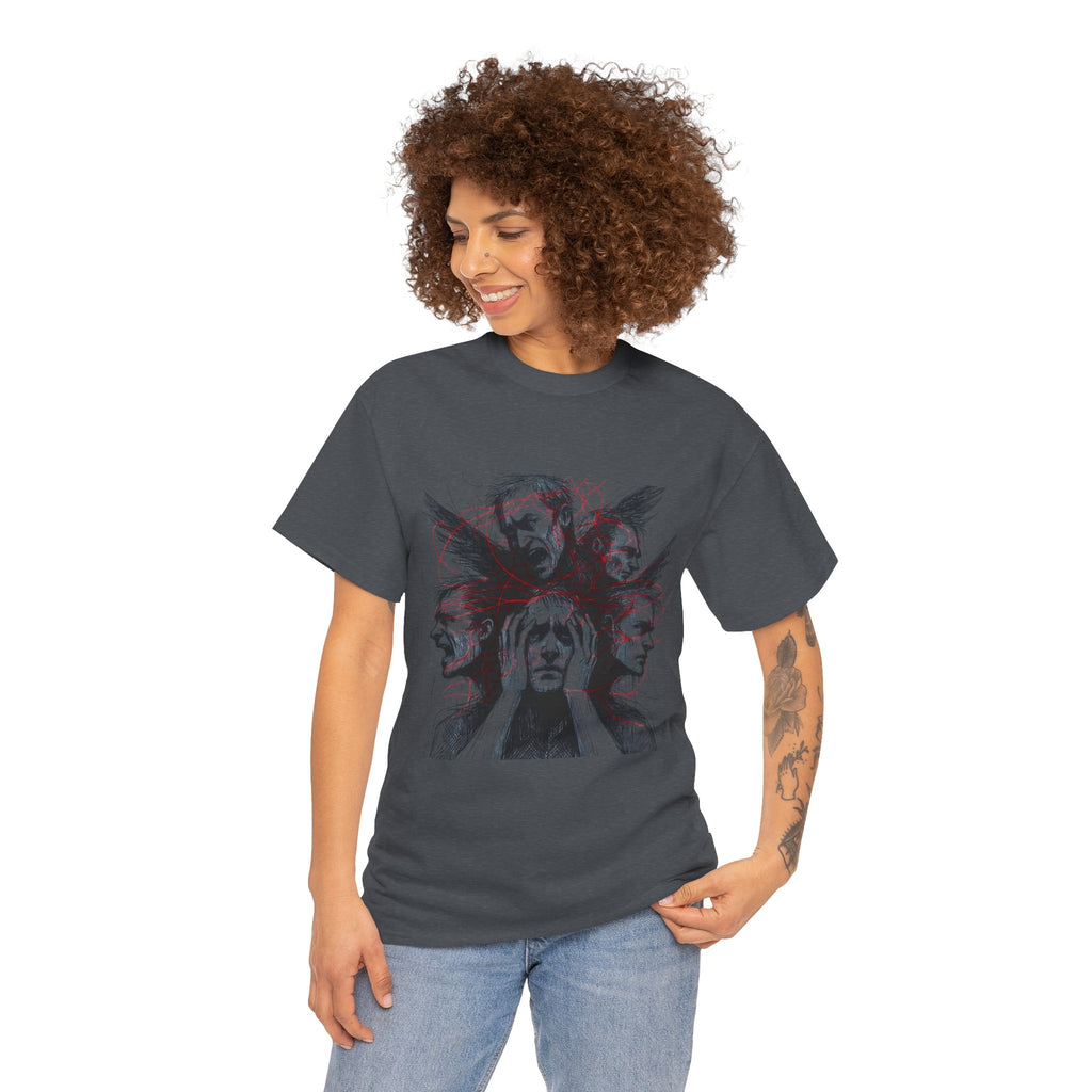 Xian Allen x Trash Cult Shirt – “Loud Inside My Head” | Dark Illustrative Art Tee