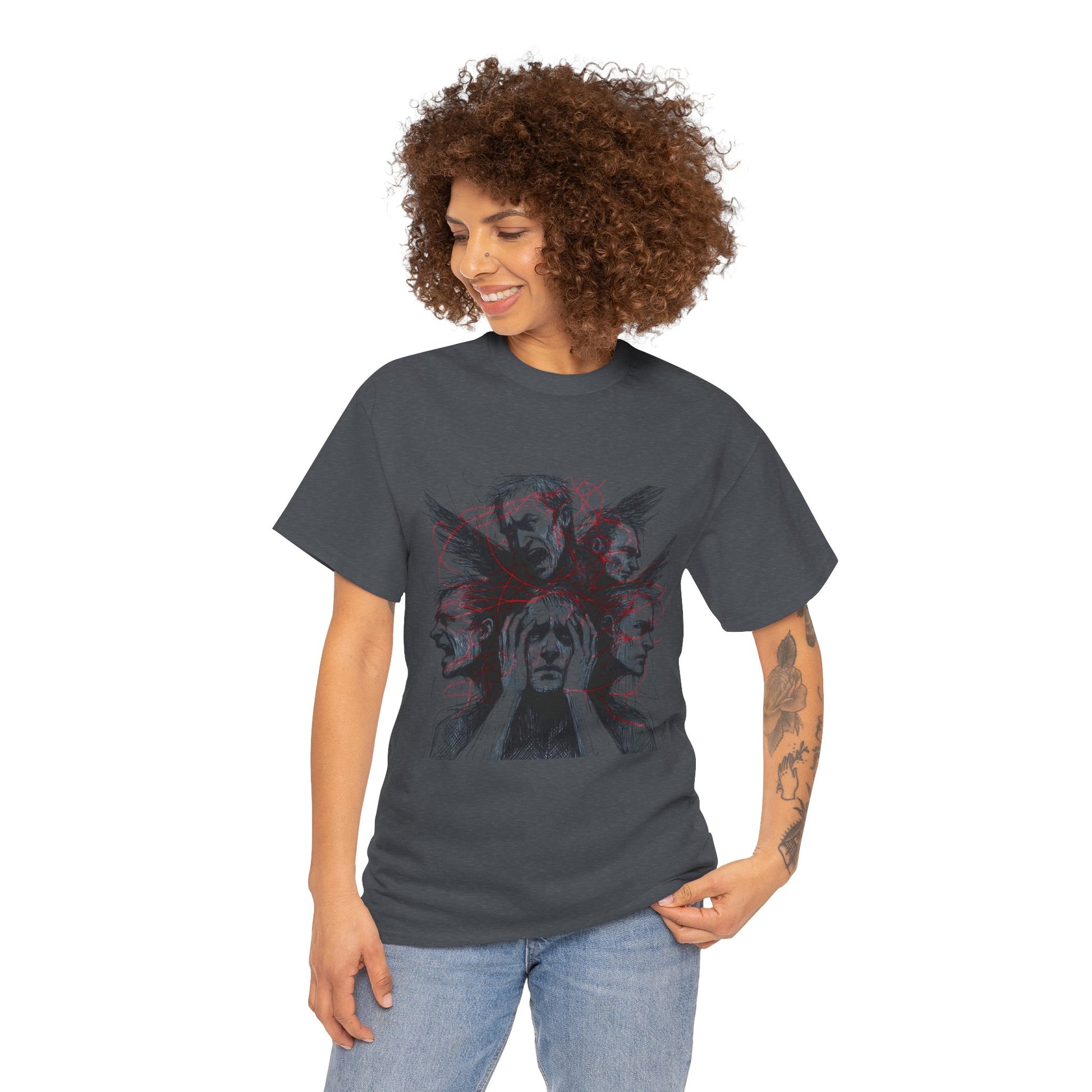 Xian Allen x Trash Cult Shirt – “Loud Inside My Head” | Dark Illustrative Art Tee