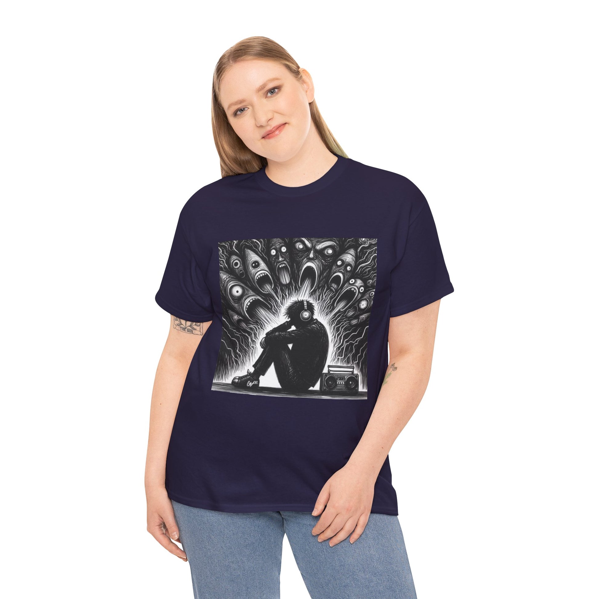 Xian Allen x Trash Cult Shirt – “Turn It Up Louder” | Screaming Chaos Headphones Tee
