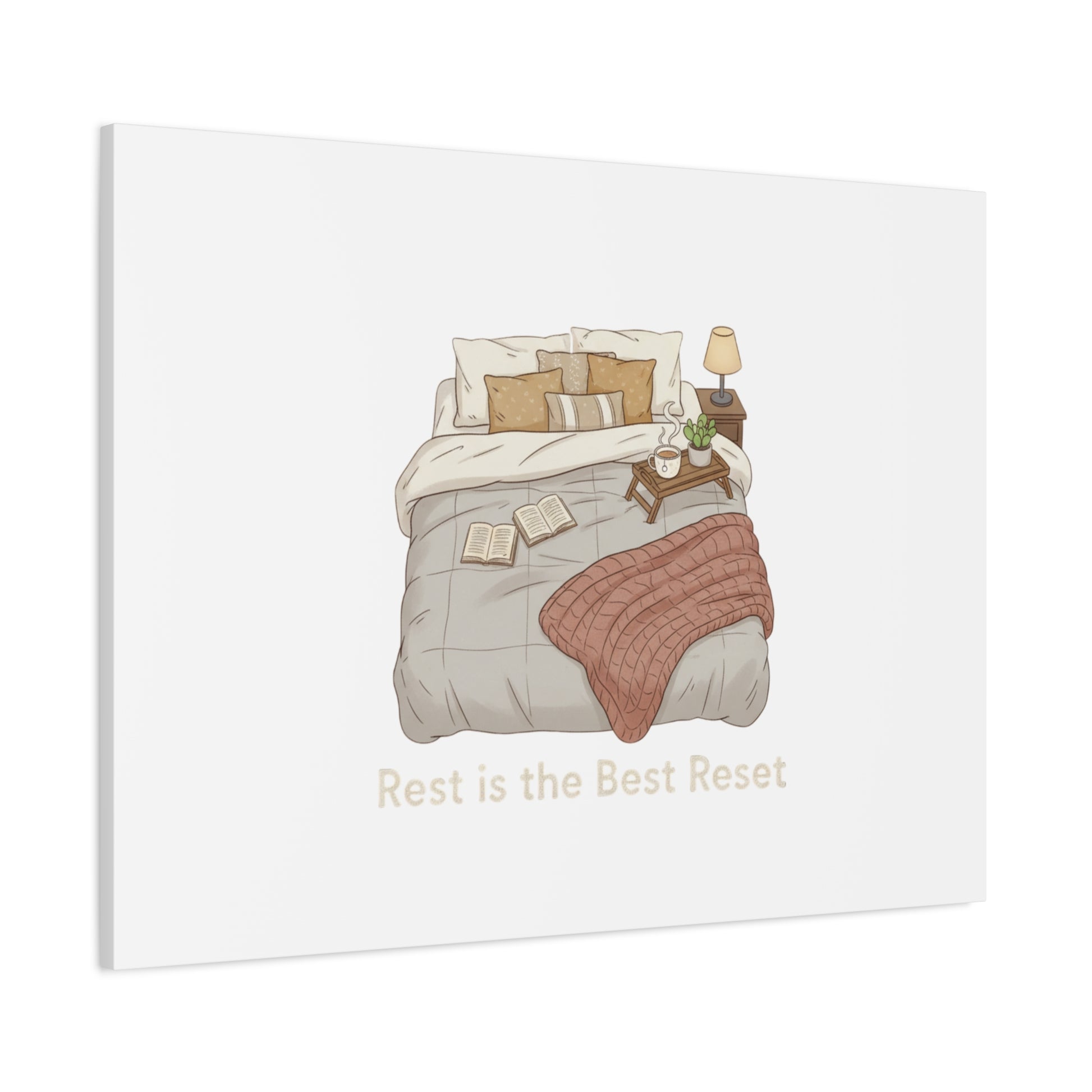 Rest is the Best Reset Canvas | sleepy humor, restful vibes
