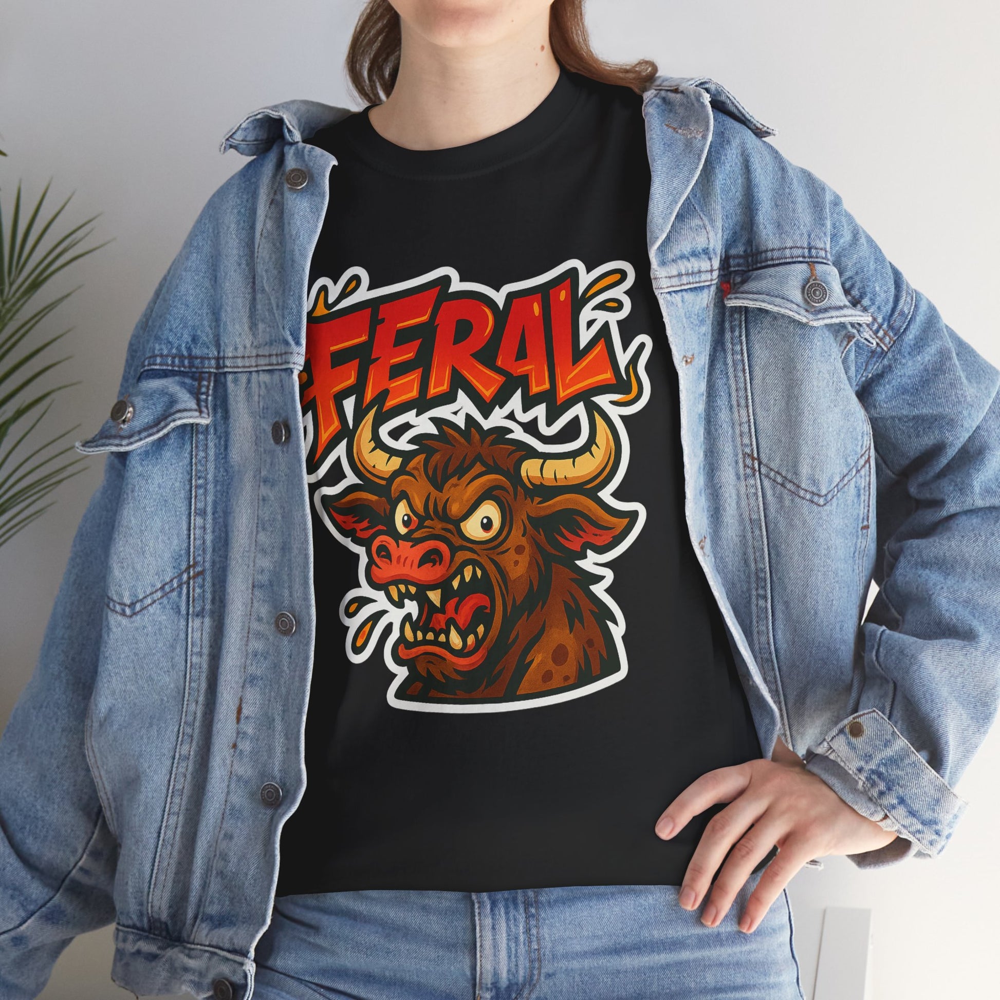 Feral Graphic Tee, Unisex T-Shirt for Animal Lovers, Casual Wear, Birthday Gift, Unique Design, Everyday Style