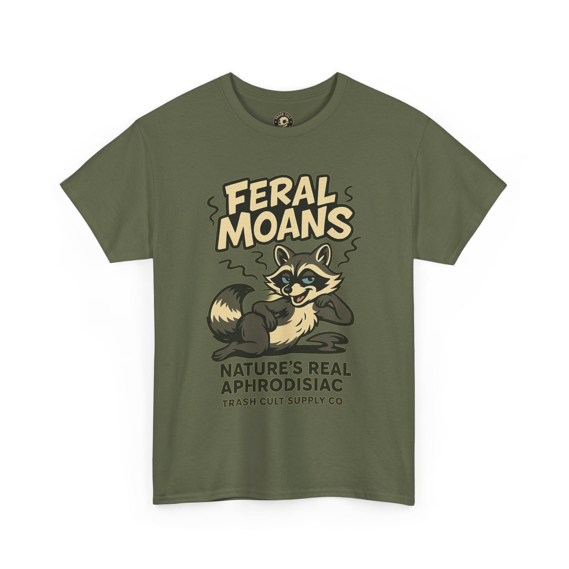 Feral Moans Unisex Heavy Cotton Tee, Funny Graphic Tee, Animal Lover Shirt, Casual Wear, Gift for Nature Enthusiasts