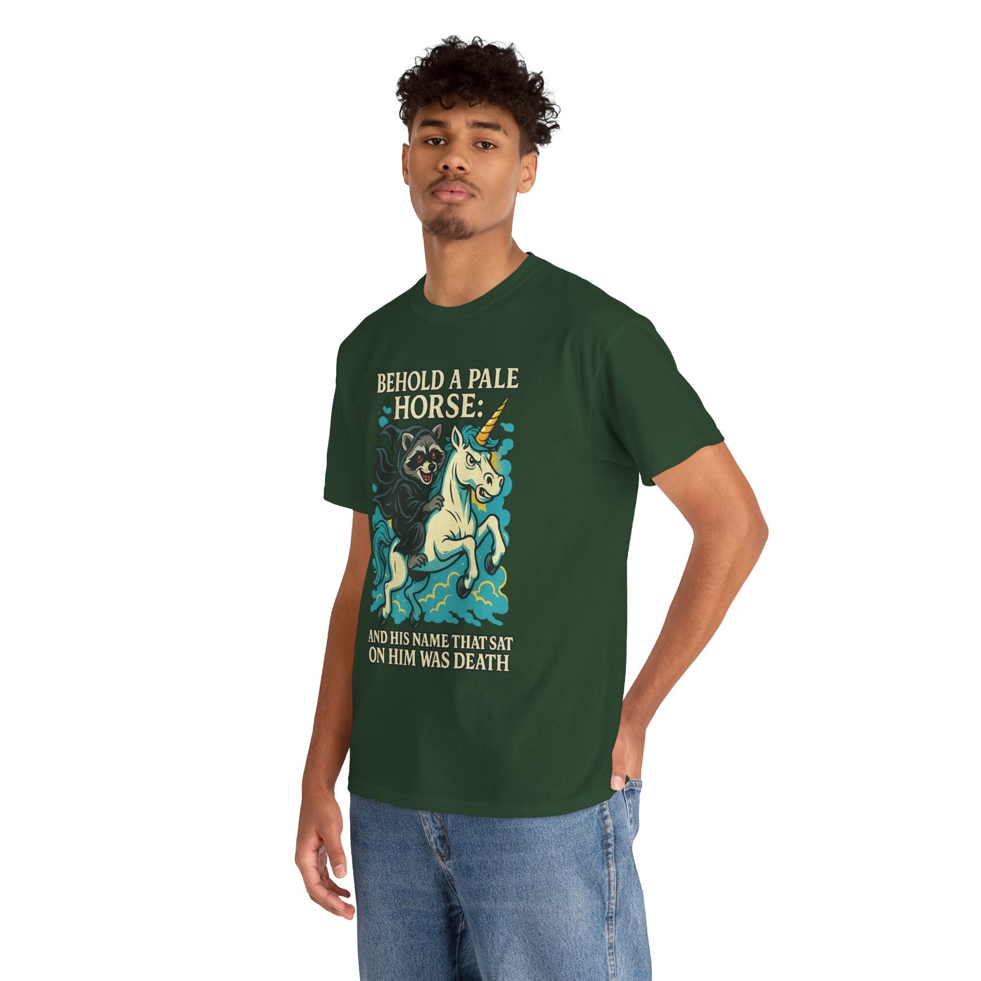 Behold a Pale Horse – Raccoon of Death Shirt | Gildan 5000 Unisex Tee