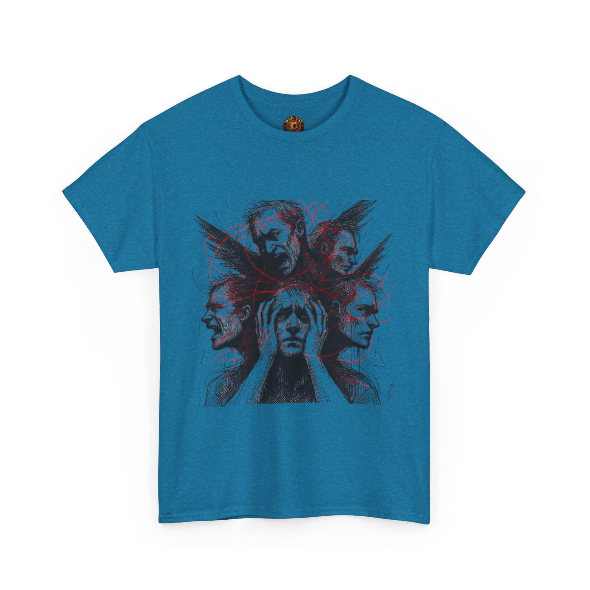 Xian Allen x Trash Cult Shirt – “Loud Inside My Head” | Dark Illustrative Art Tee